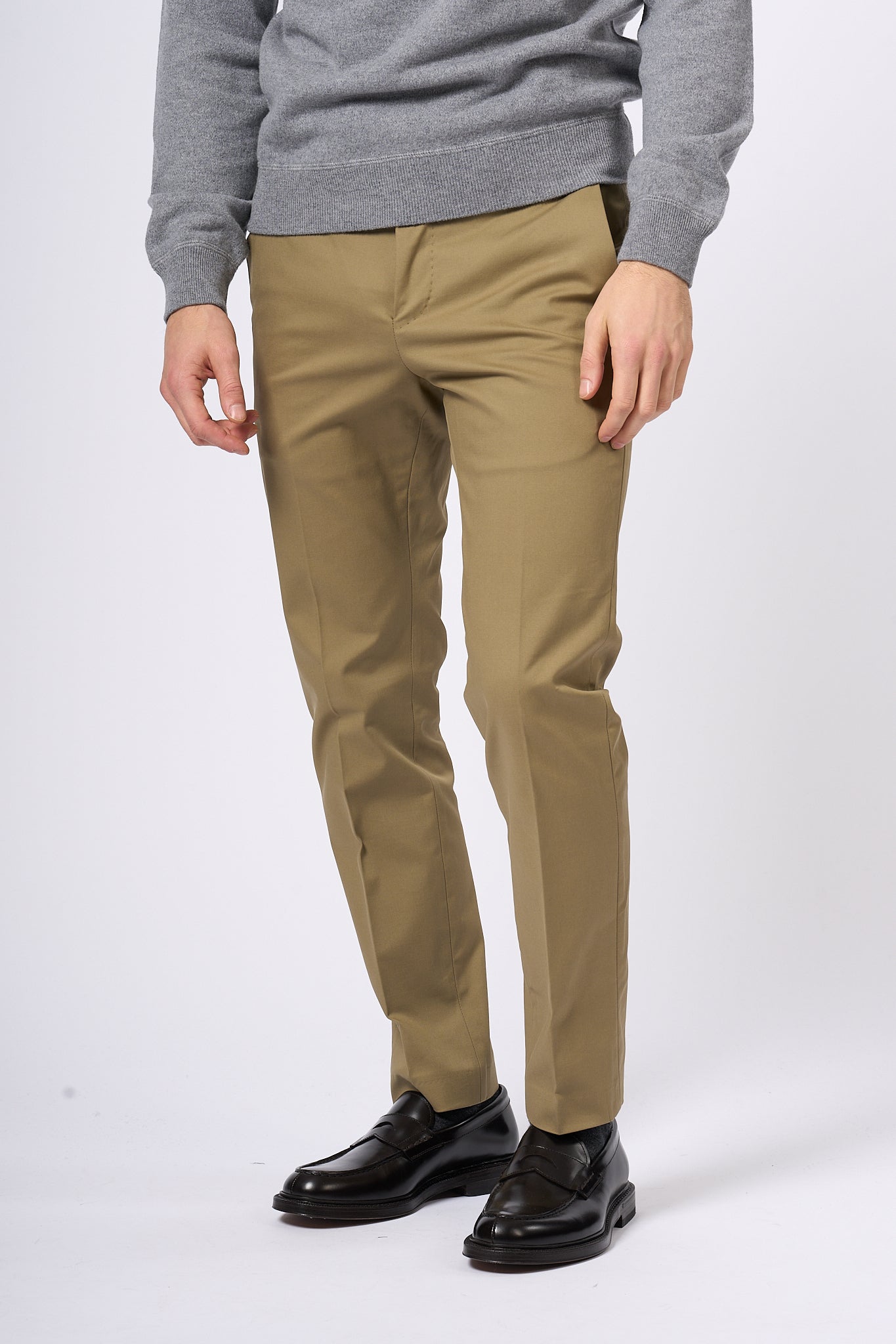 Pt Torino Pantalone Dieci Beige Scuro Uomo-1