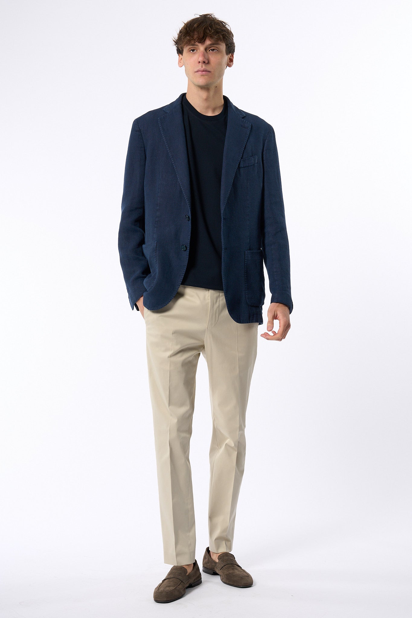 Pt Torino Pantalone Dieci Twill Beige Uomo-3