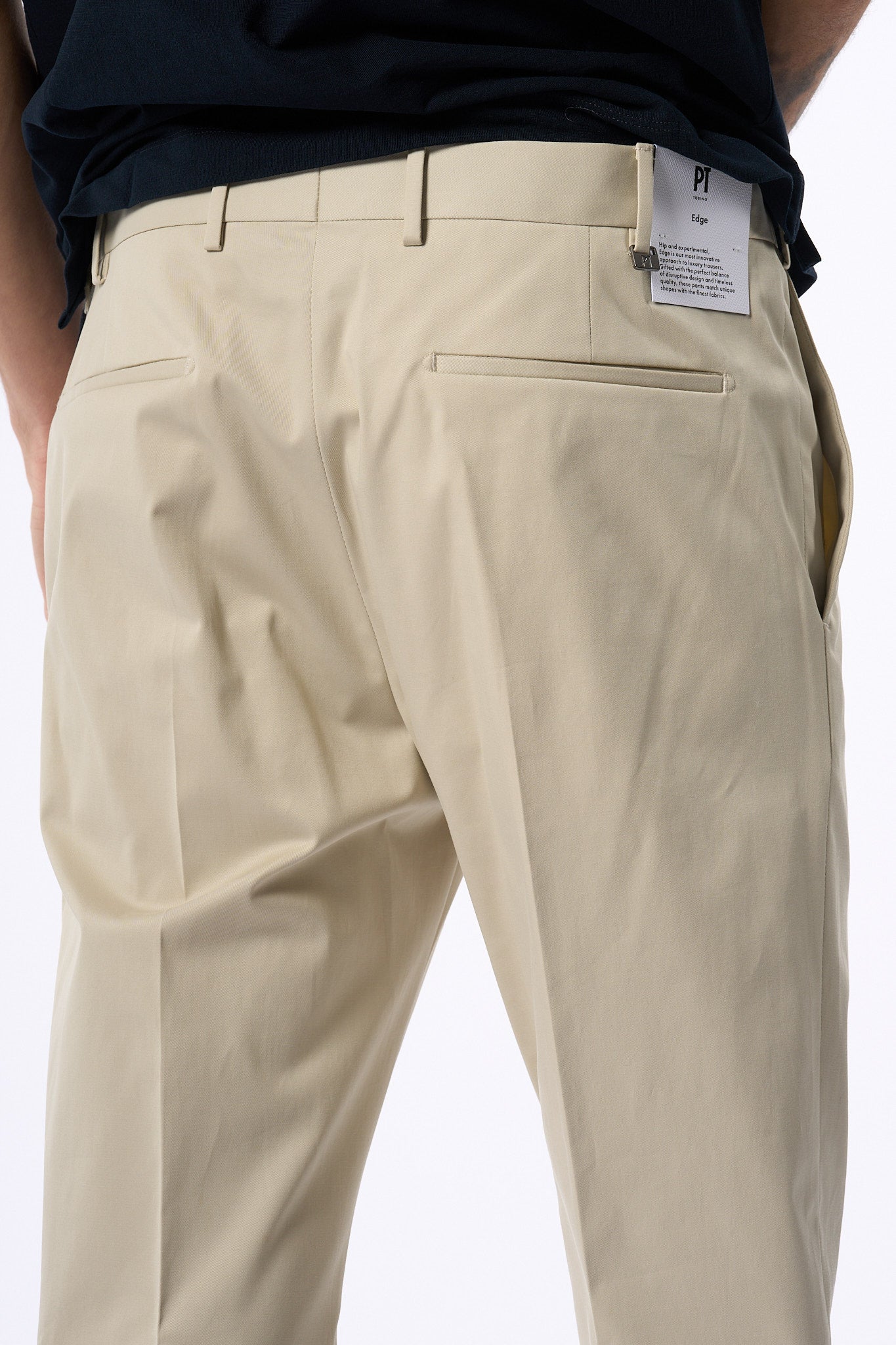 Pt Torino Pantalone Dieci Twill Beige Uomo-7