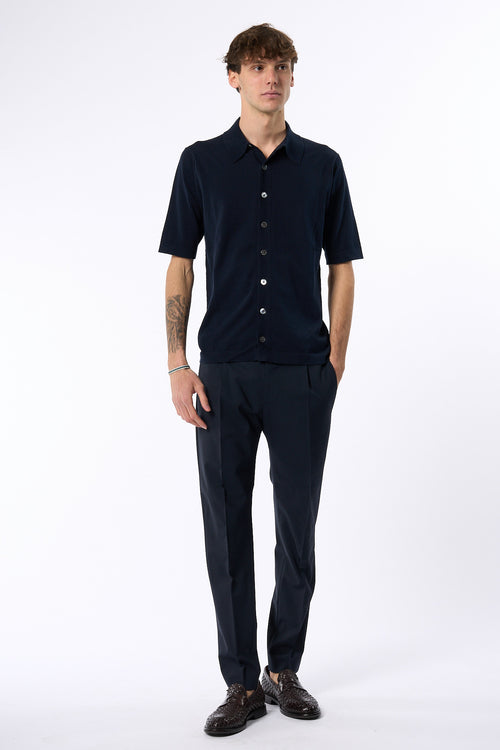 Pt Torino Pantalone Dieci Navy Uomo-2