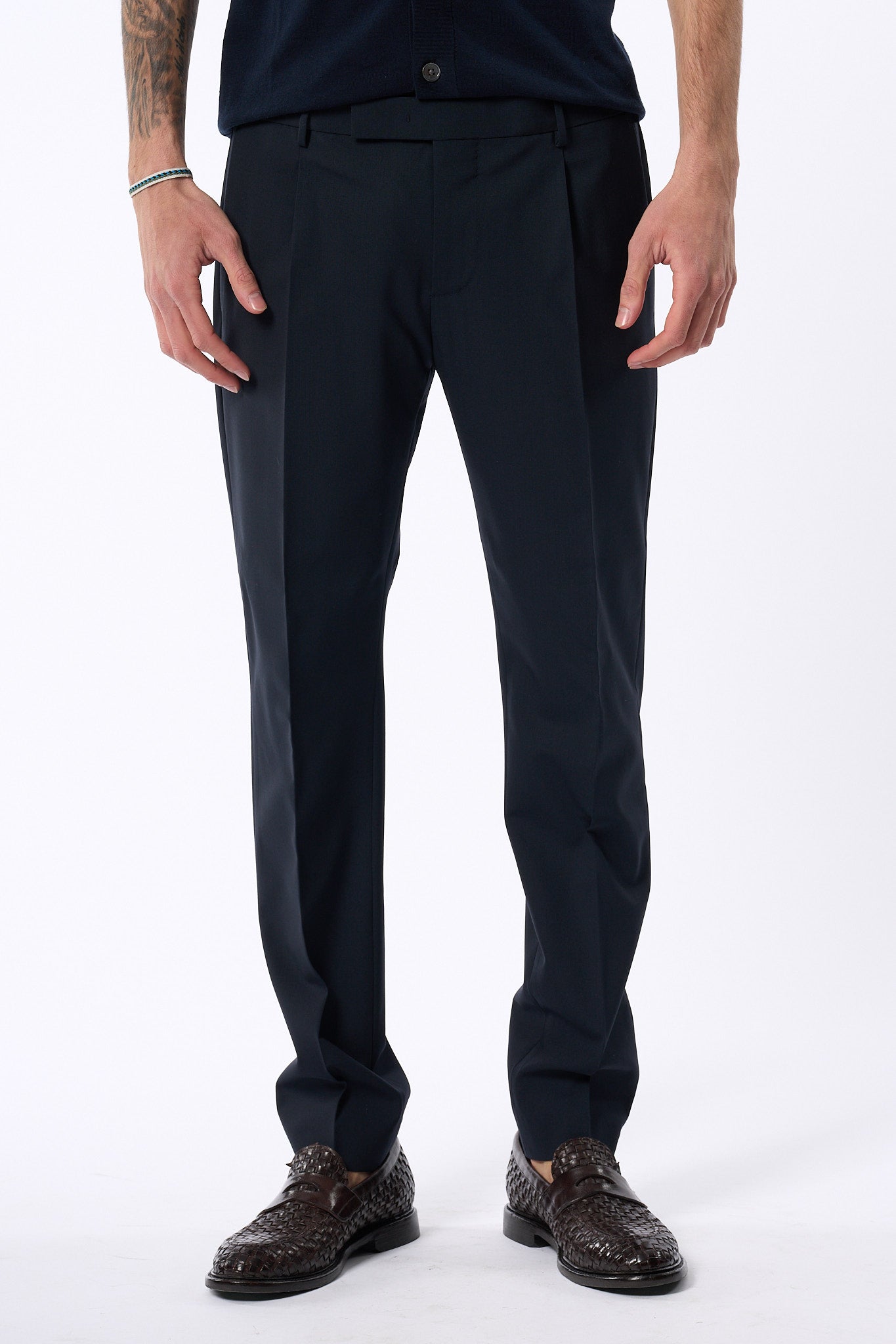 Pt Torino Pantalone Dieci Navy Uomo-3