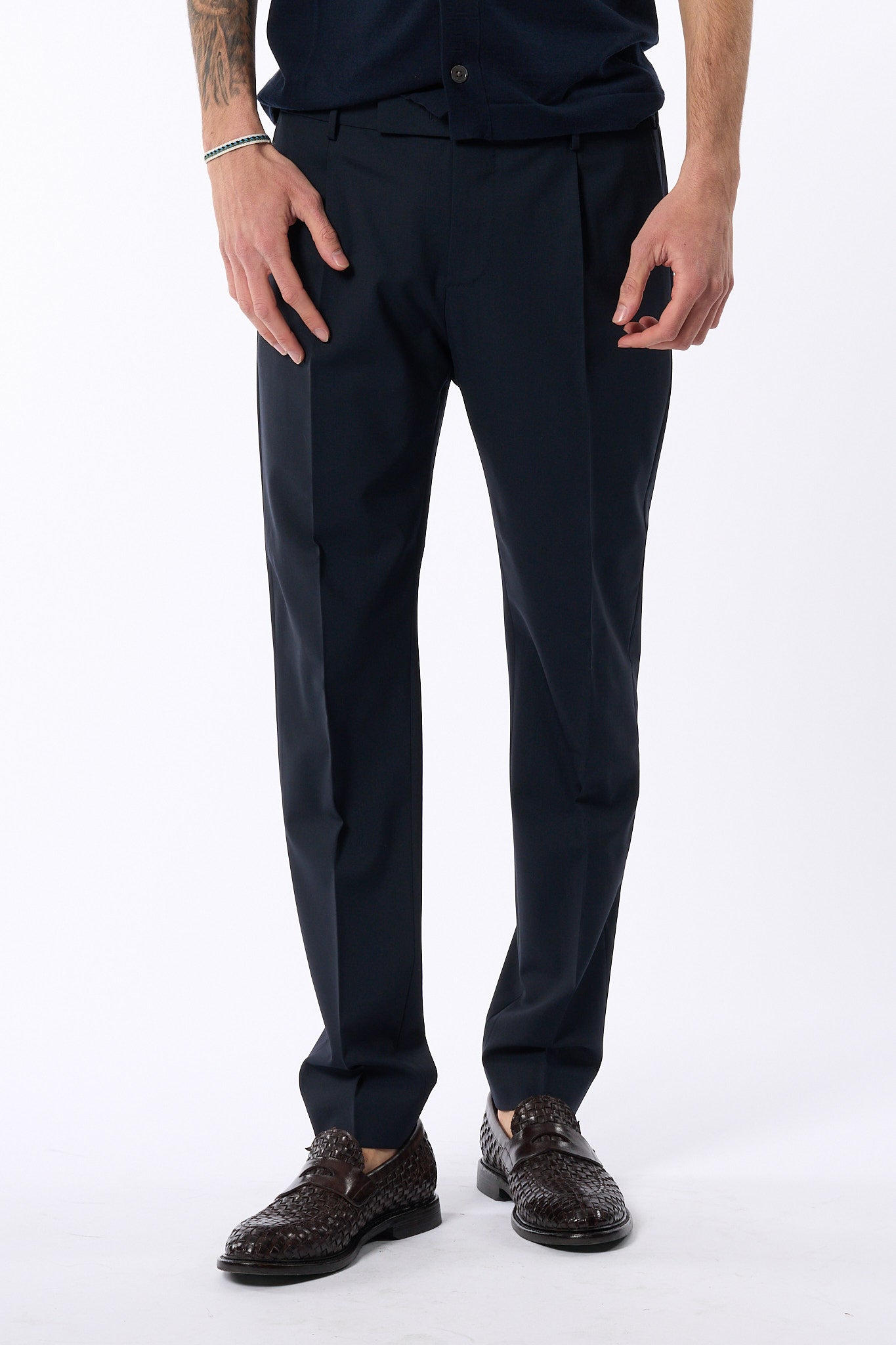 Pt Torino Pantalone Dieci Navy Uomo-6