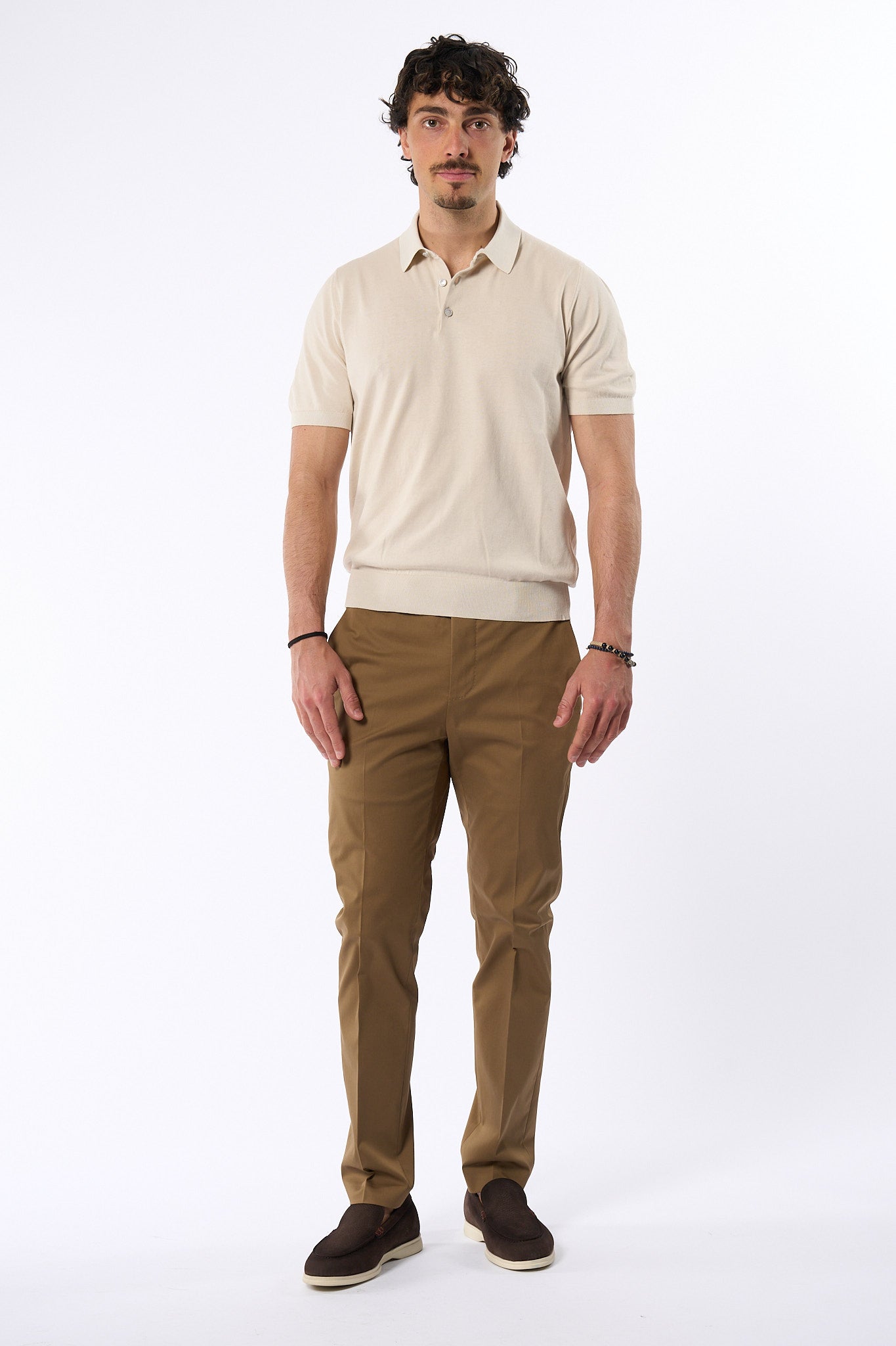 Pt Torino Pantalone Dieci Twill Nocciola Uomo-3