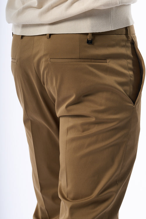 Pt Torino Pantalone Dieci Twill Nocciola Uomo-2