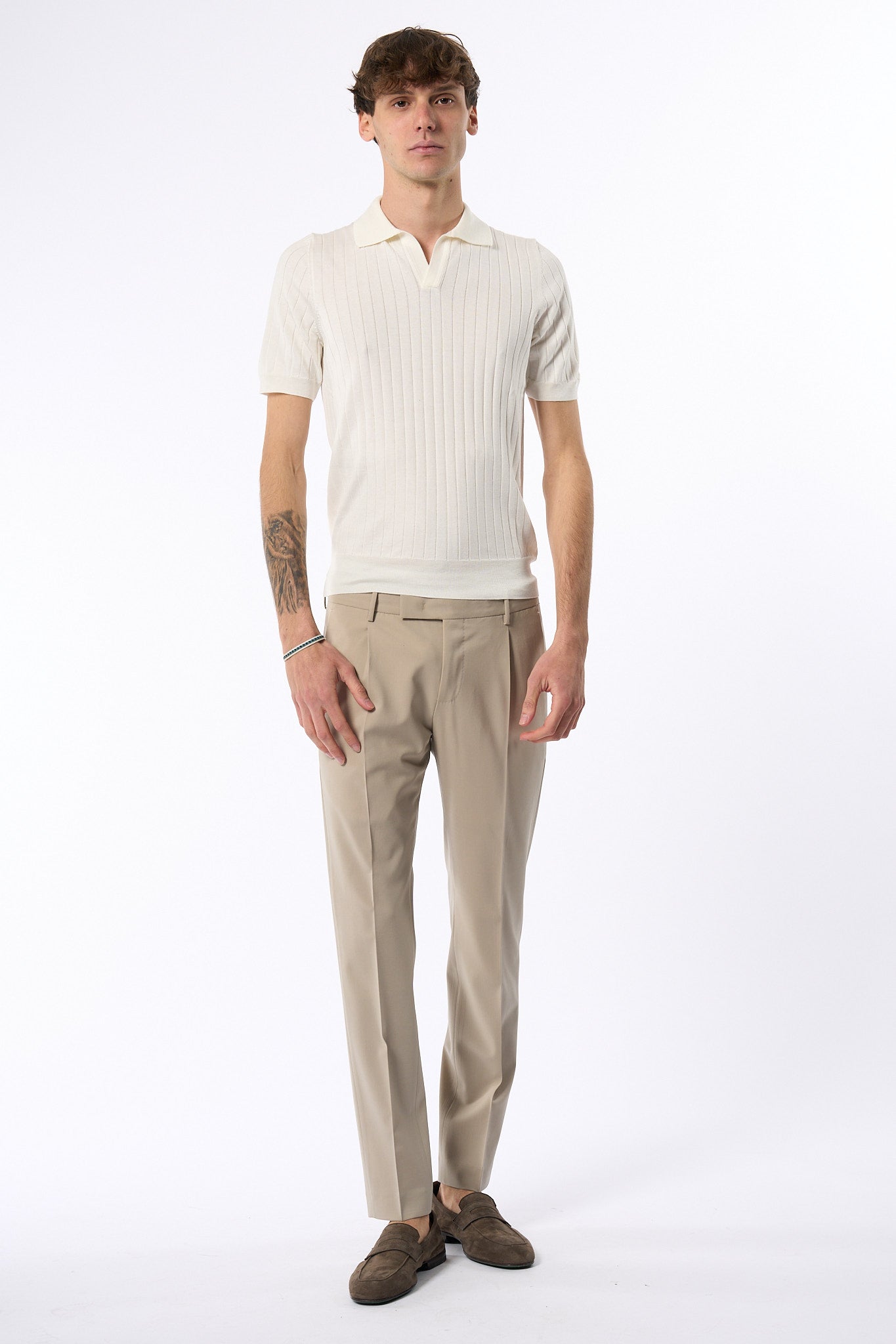Pt Torino Pantalone Dieci Beige Uomo-6