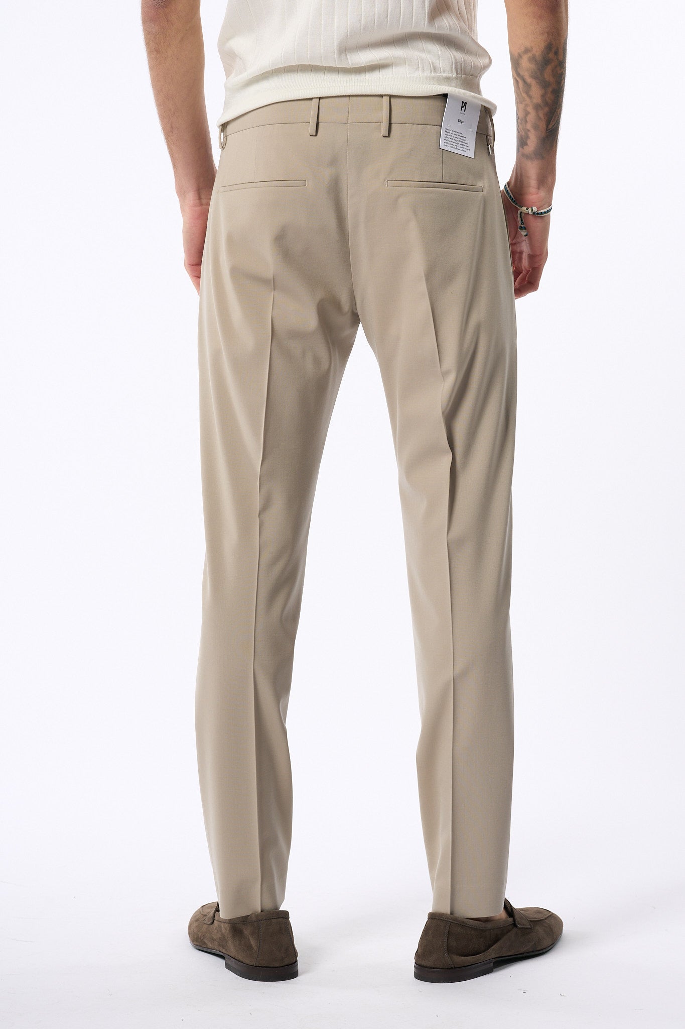 Pt Torino Pantalone Dieci Beige Uomo-5