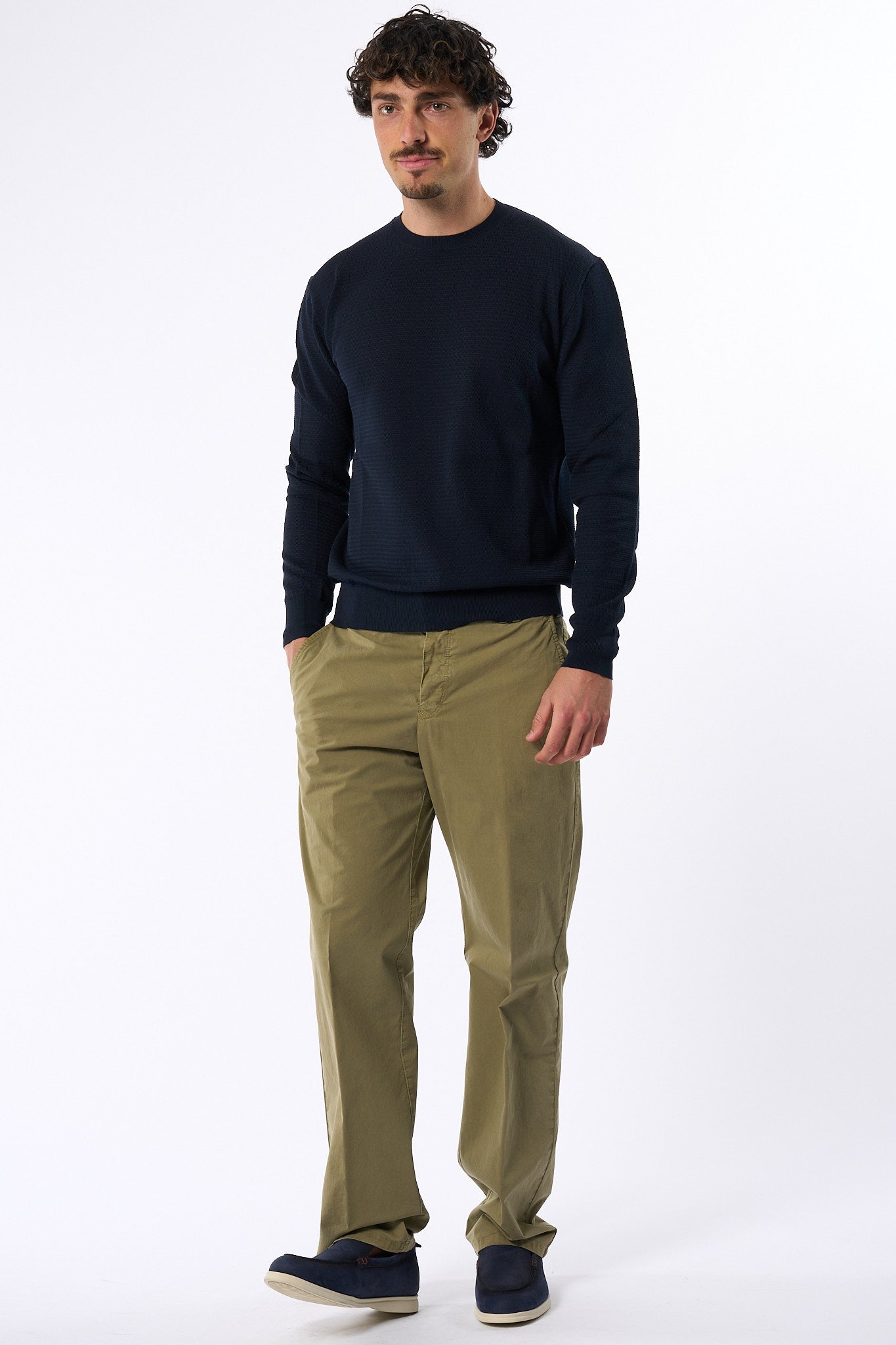 Pt Torino Pantalone Michael verde militare Uomo-3