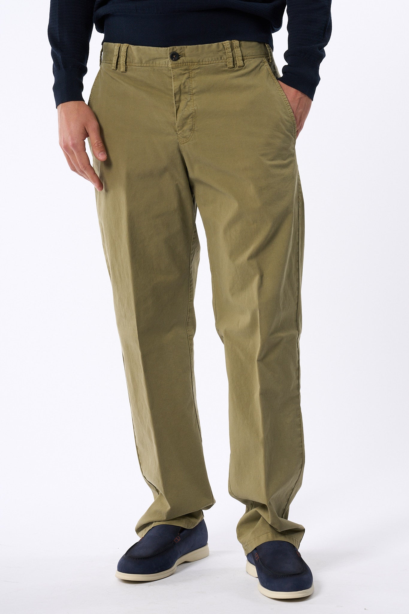 Pt Torino Pantalone Michael verde militare Uomo-4