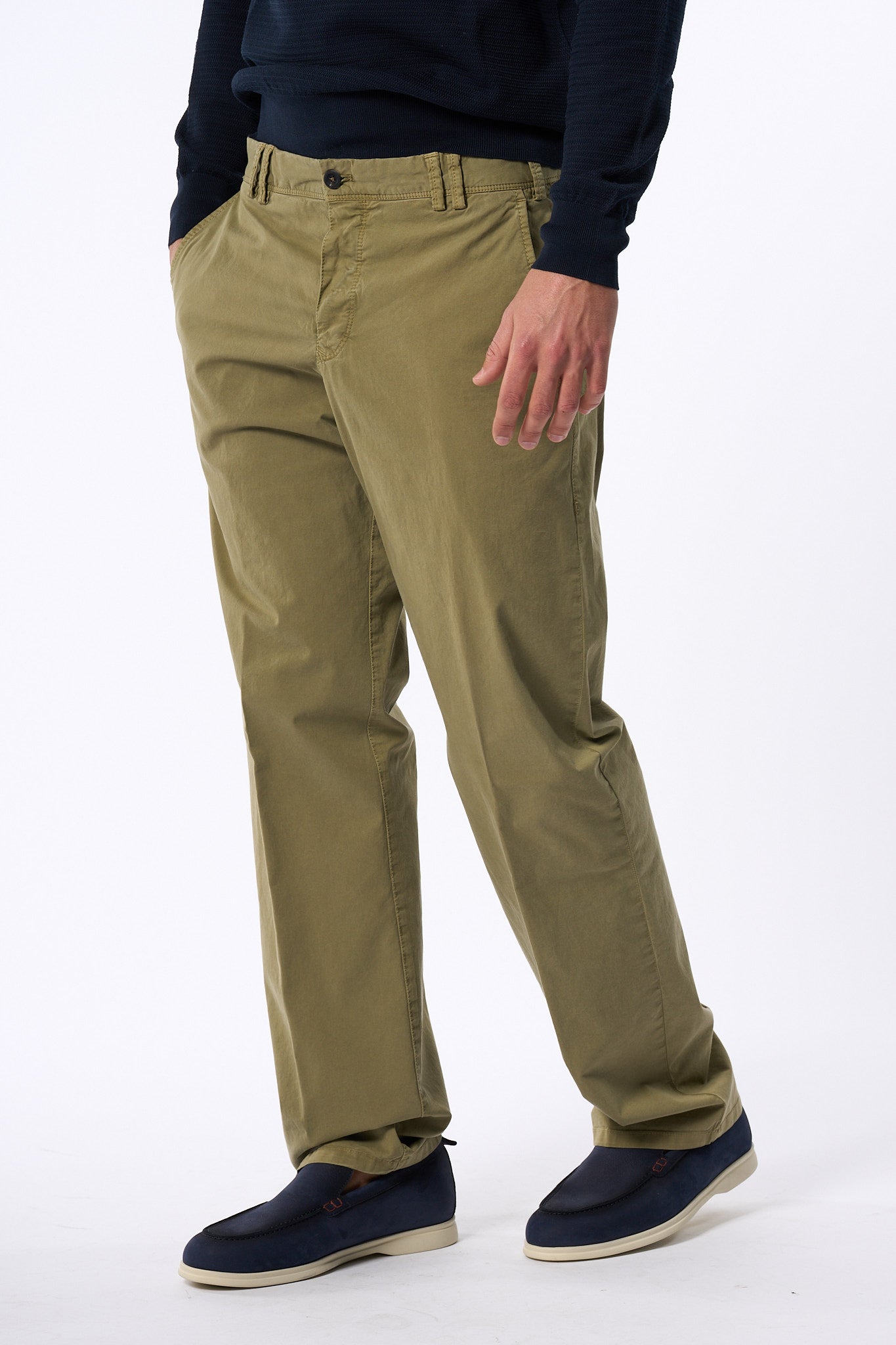 Pt Torino Pantalone Michael verde militare Uomo-6