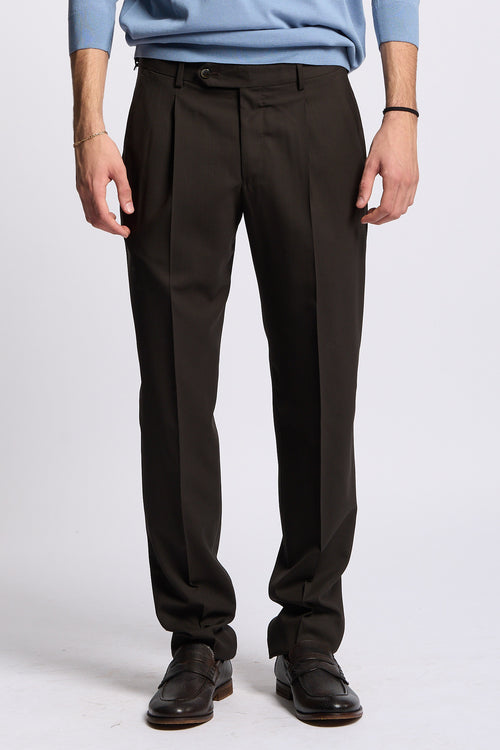 Pt torino Pantalone UNION Lana Marrone Uomo