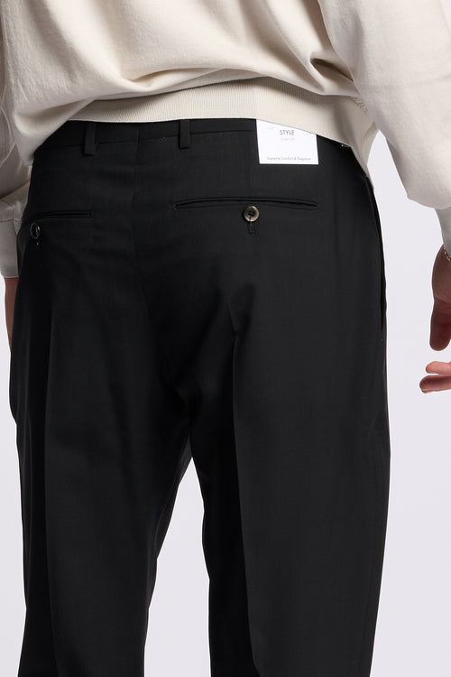 Pt torino Pantalone UNION Lana Nero Uomo-2