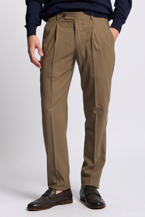 Pt torino Pantalone UNION Lana Nocciola Uomo