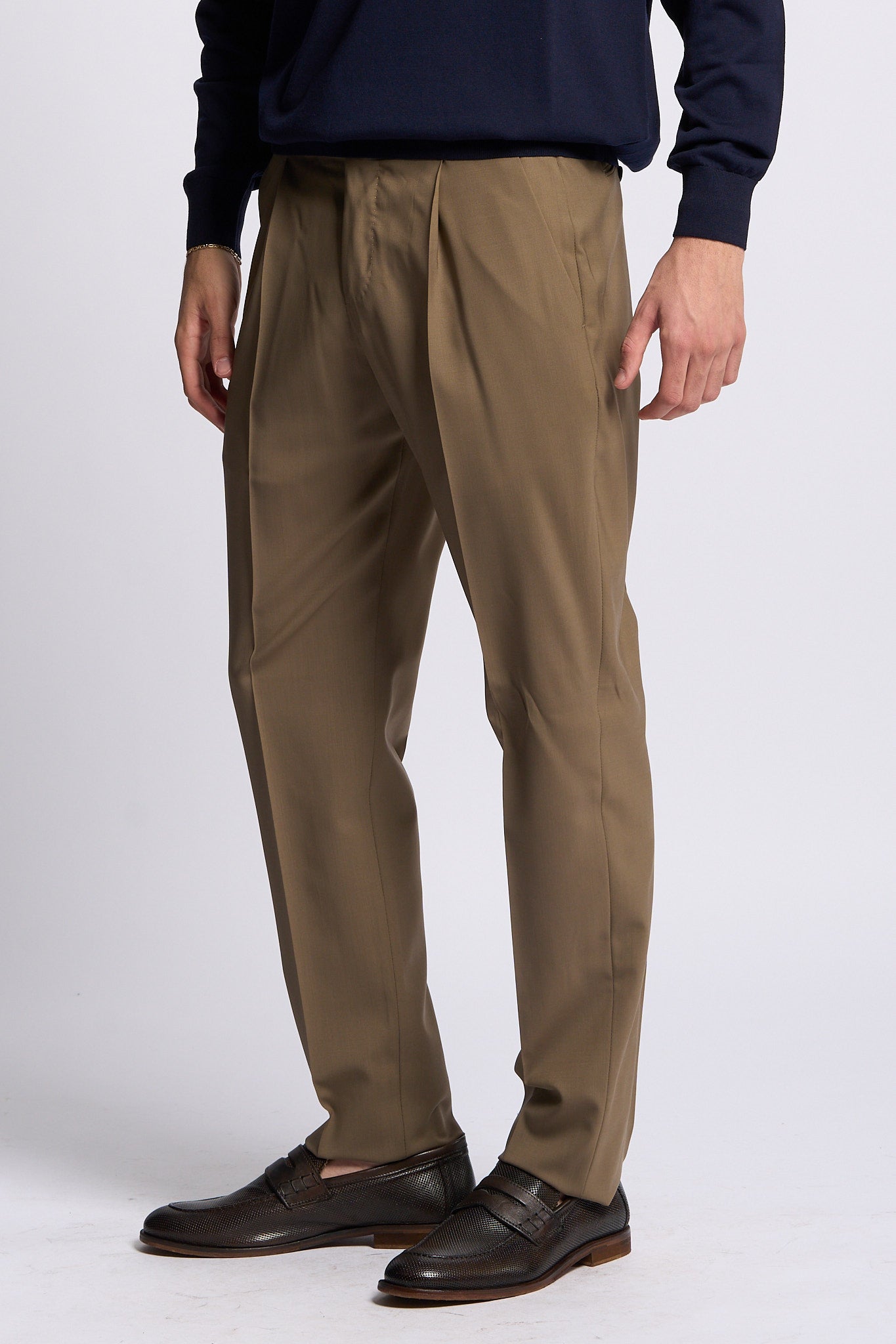 Pt torino Pantalone UNION Lana Nocciola Uomo-4