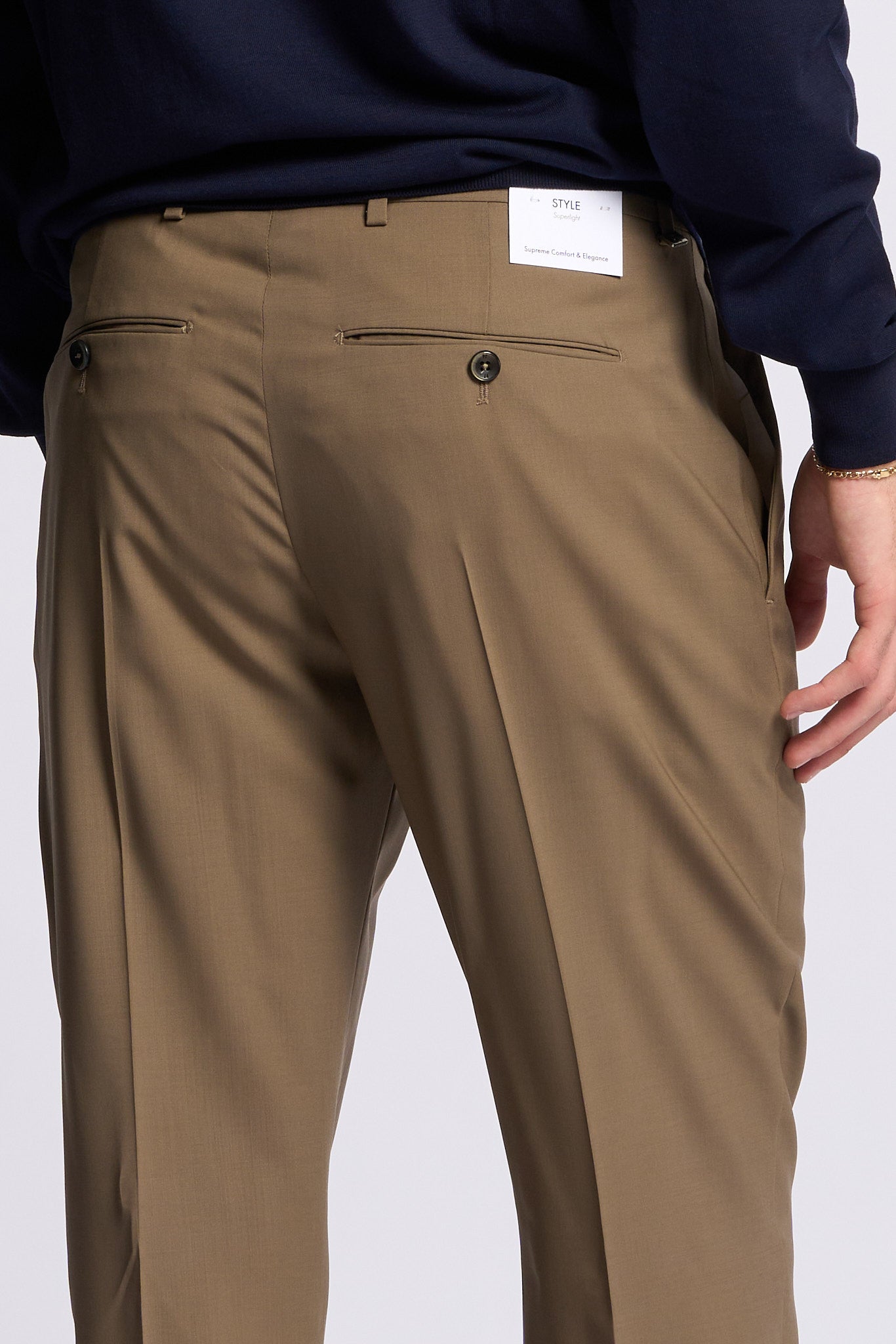 Pt torino Pantalone UNION Lana Nocciola Uomo-7