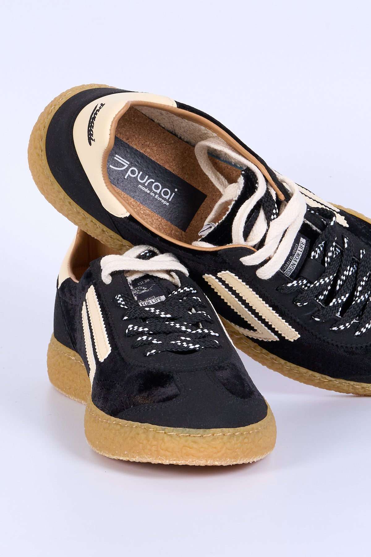 Puraai Sneaker 6.01 Xs Velluto Nero Donna-7
