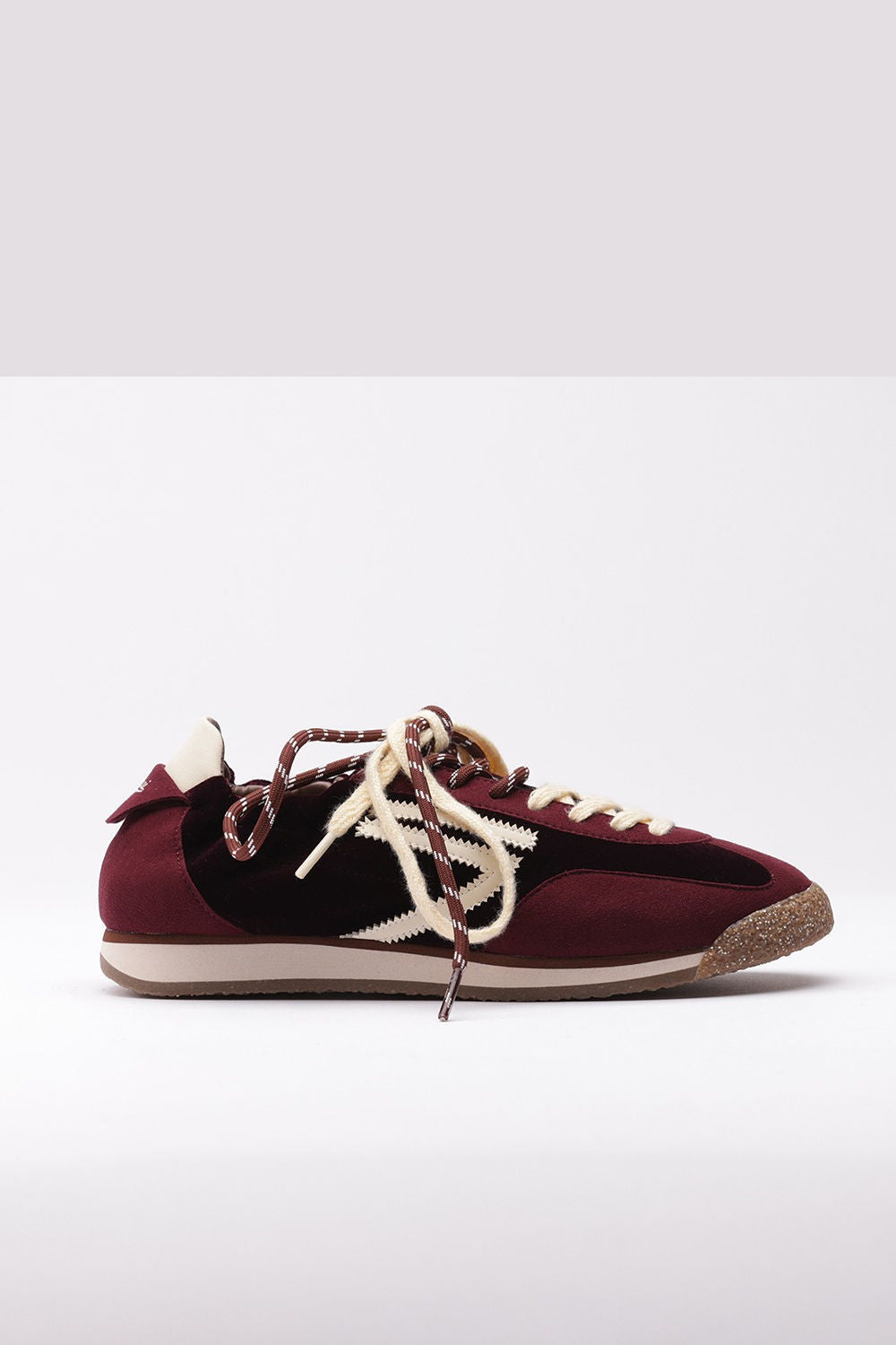Puraai Sneaker 6.02 Panther Velluto Bordeaux Donna-1