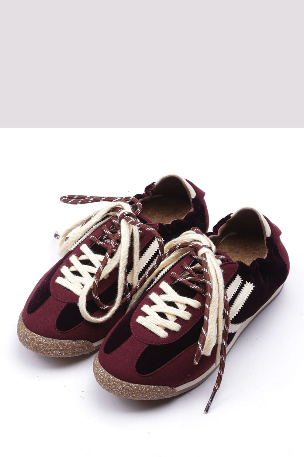 Puraai Sneaker 6.02 Panther Velluto Bordeaux Donna-2