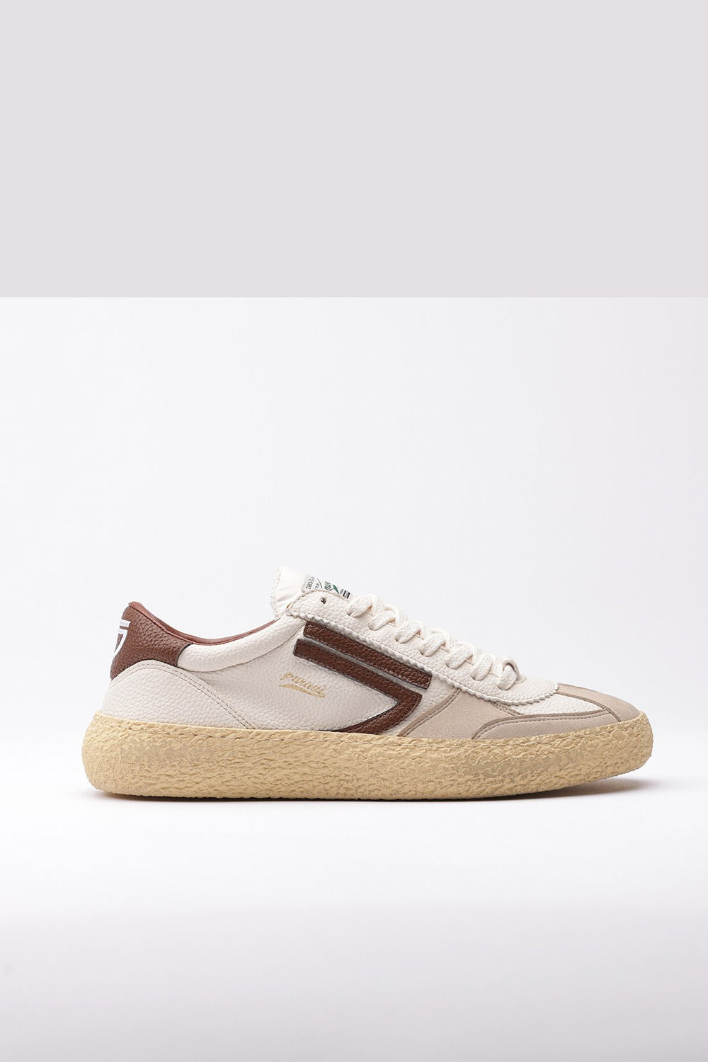 Puraai Sneaker VINTAGE Bianco/Cognac Uomo-1