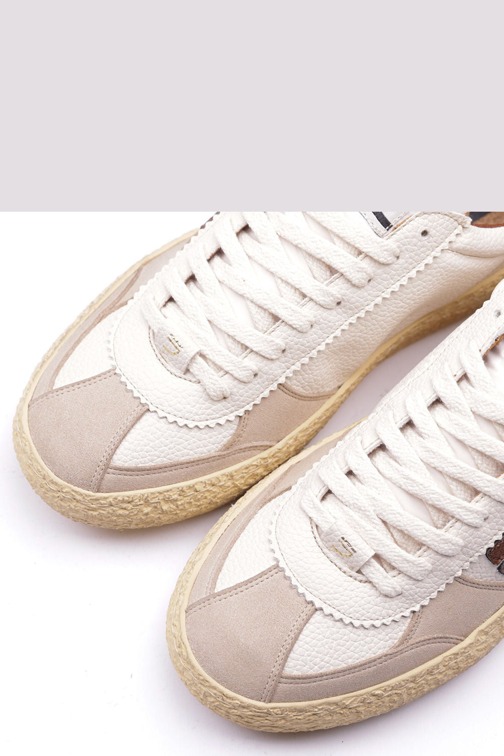 Puraai Sneaker VINTAGE Bianco/Cognac Uomo-2