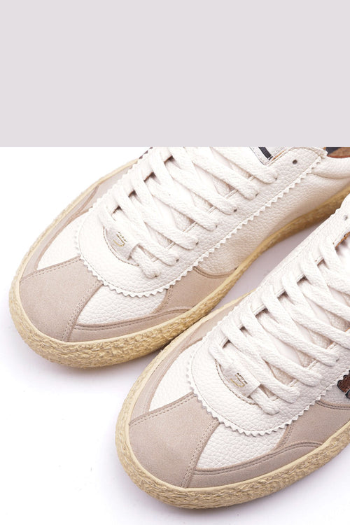 Puraai Sneaker VINTAGE Bianco/Cognac Uomo-2