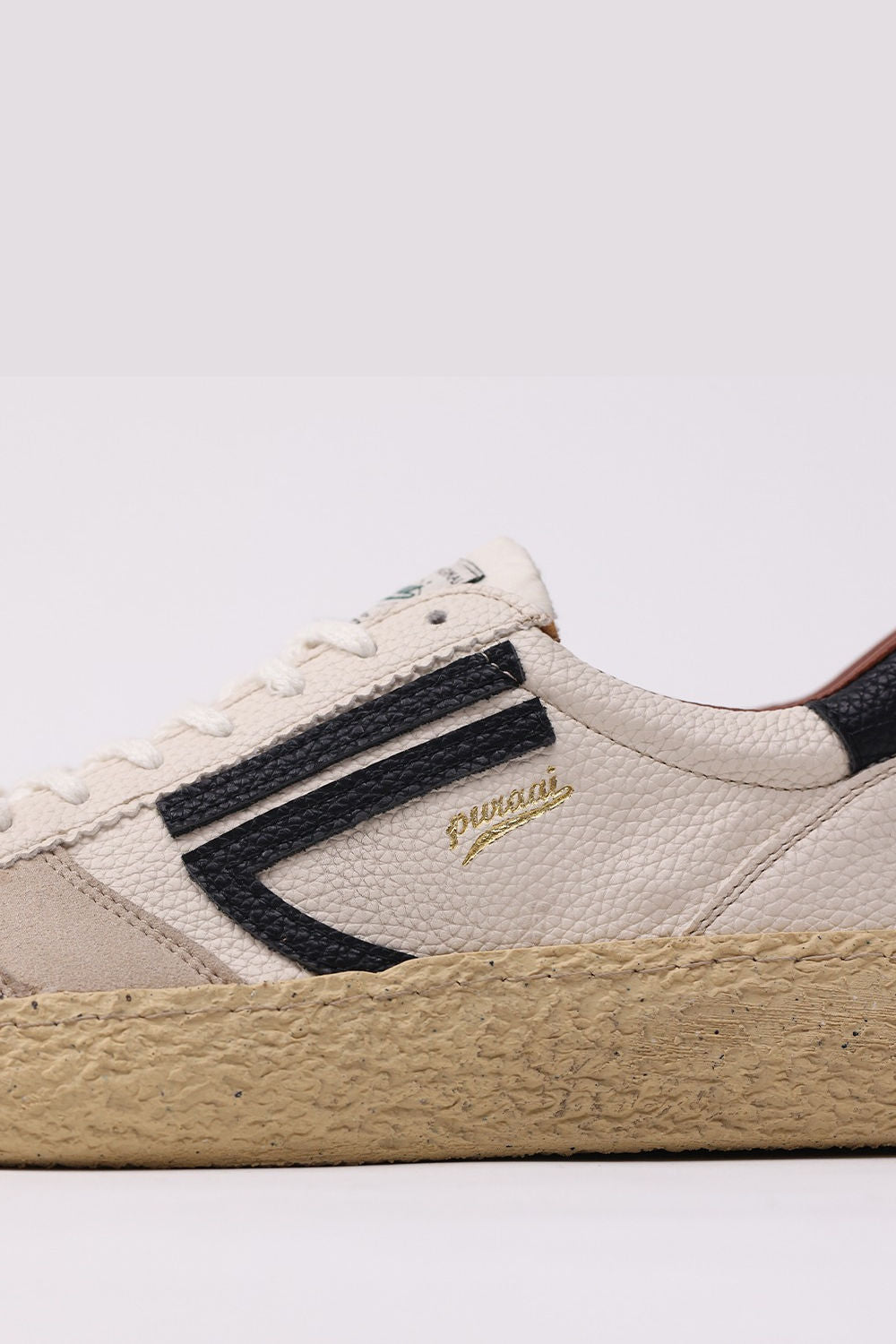 Puraai Sneaker VINTAGE Bianco/Nero Uomo-4