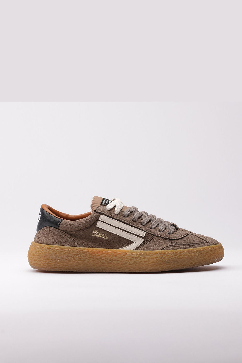 Puraai Sneaker VINTAGE Micro Suede Tabacco Uomo-1