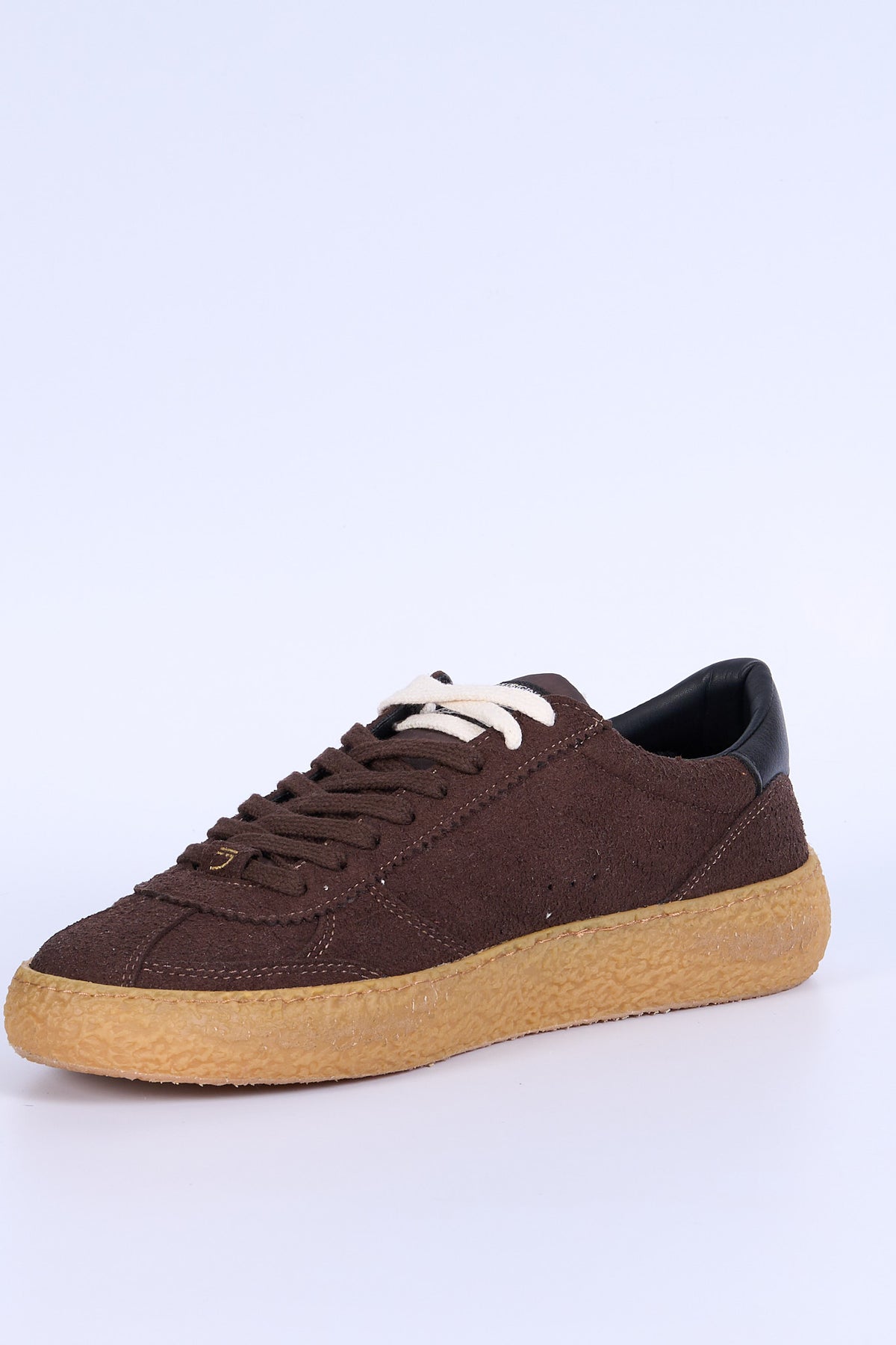 Puraai Sneaker Vintage Micro Suede Moro Uomo-5