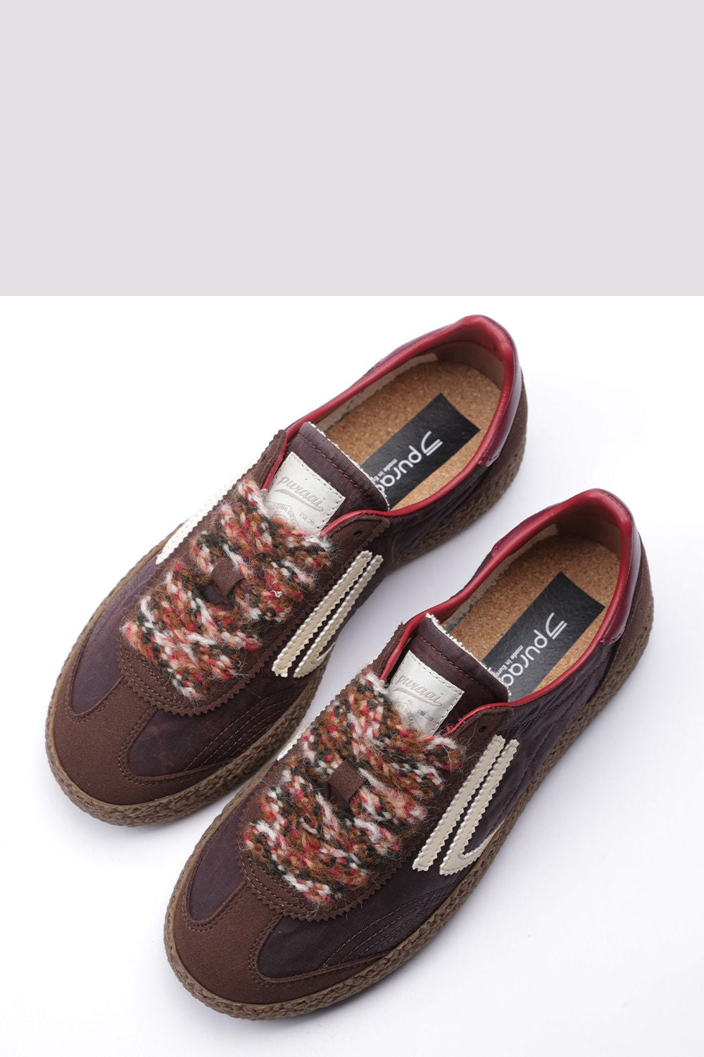 Puraai Sneaker XS in Nylon Marrone Donna-2