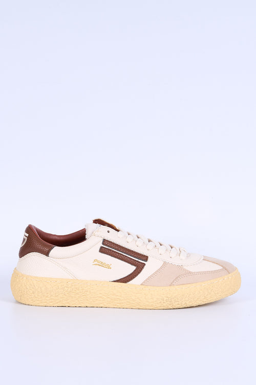 Puraai Sneaker VINTAGE Bianco/Cognac Uomo