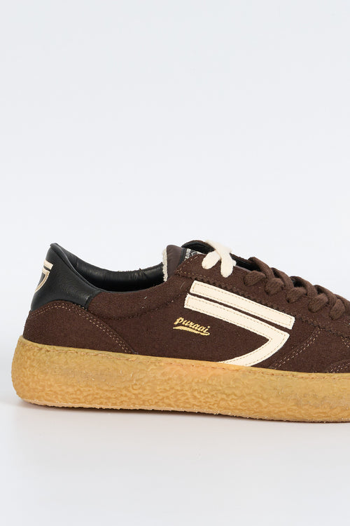 Puraai Sneaker VINTAGE Micro Suede Moro Uomo-2
