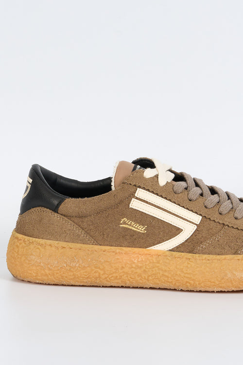 Puraai Sneaker VINTAGE Micro Suede Tabacco Uomo-2