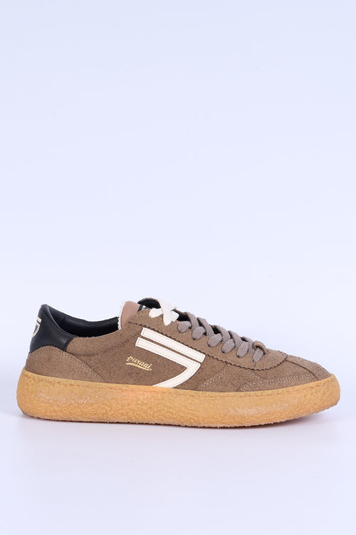 Puraai Sneaker VINTAGE Micro Suede Tabacco Uomo