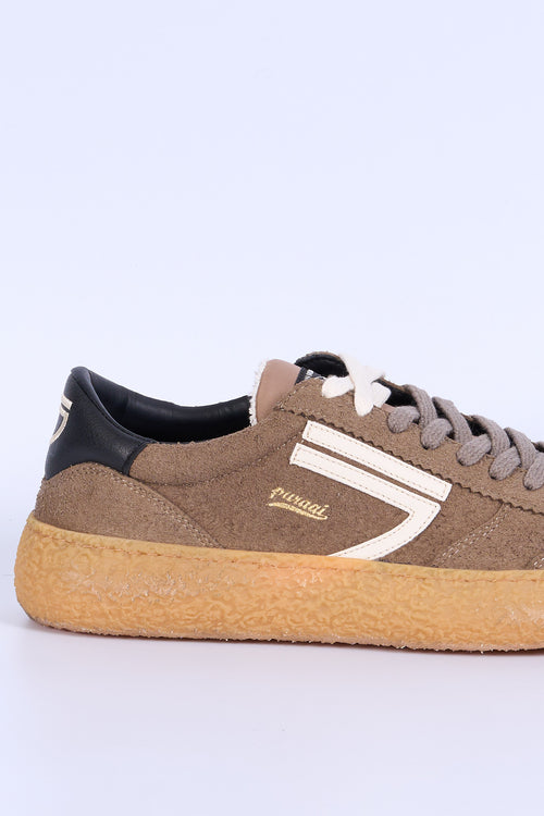 Puraai Sneaker VINTAGE Micro Suede Tabacco Uomo-2