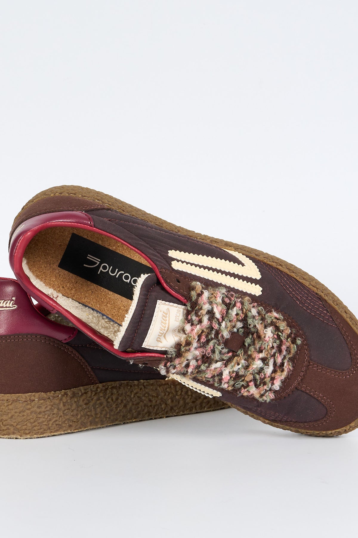 Puraai Sneaker XS in Nylon Marrone Donna-2