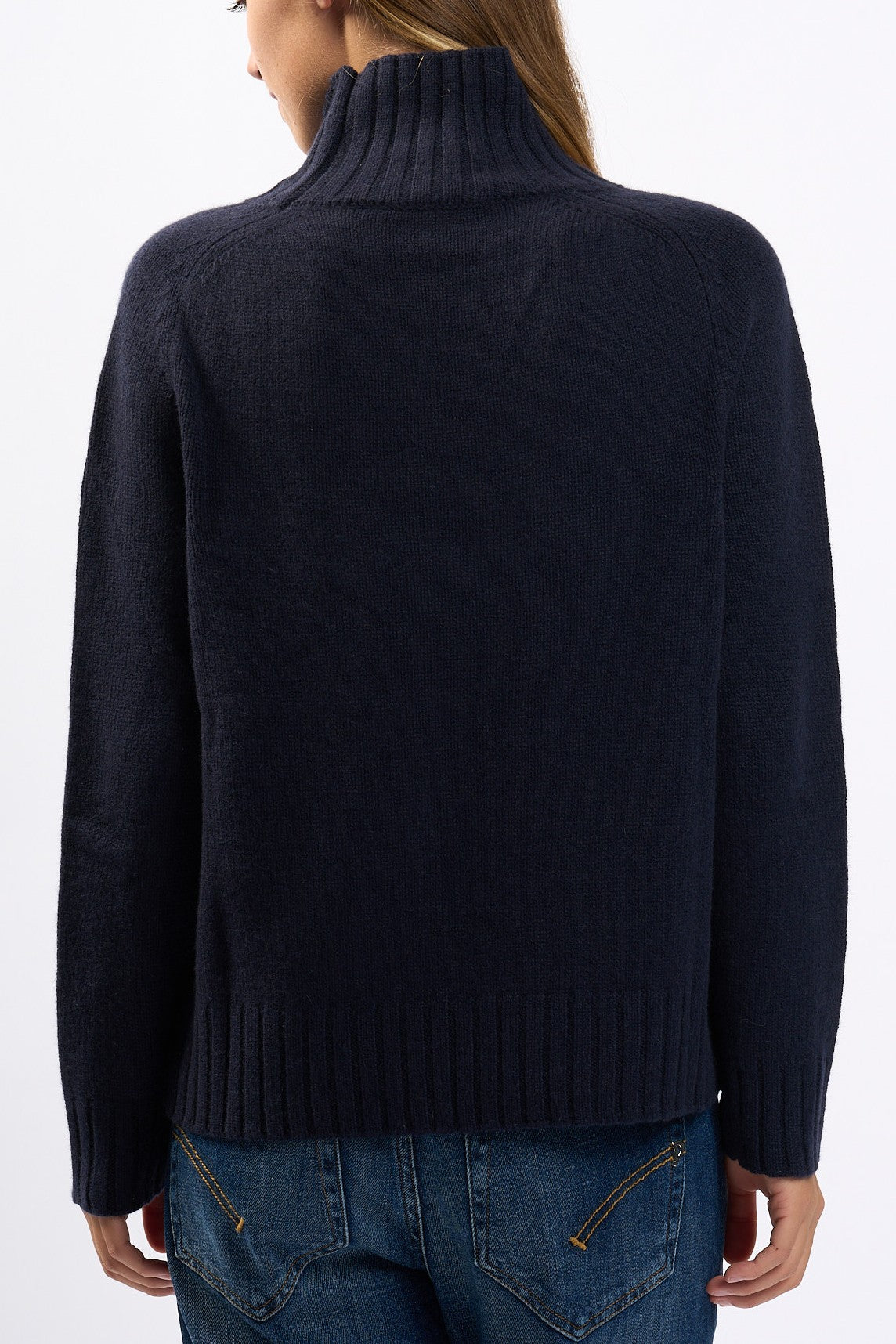 Purotatto Dolcevita in Cashmere Blu Donna-6