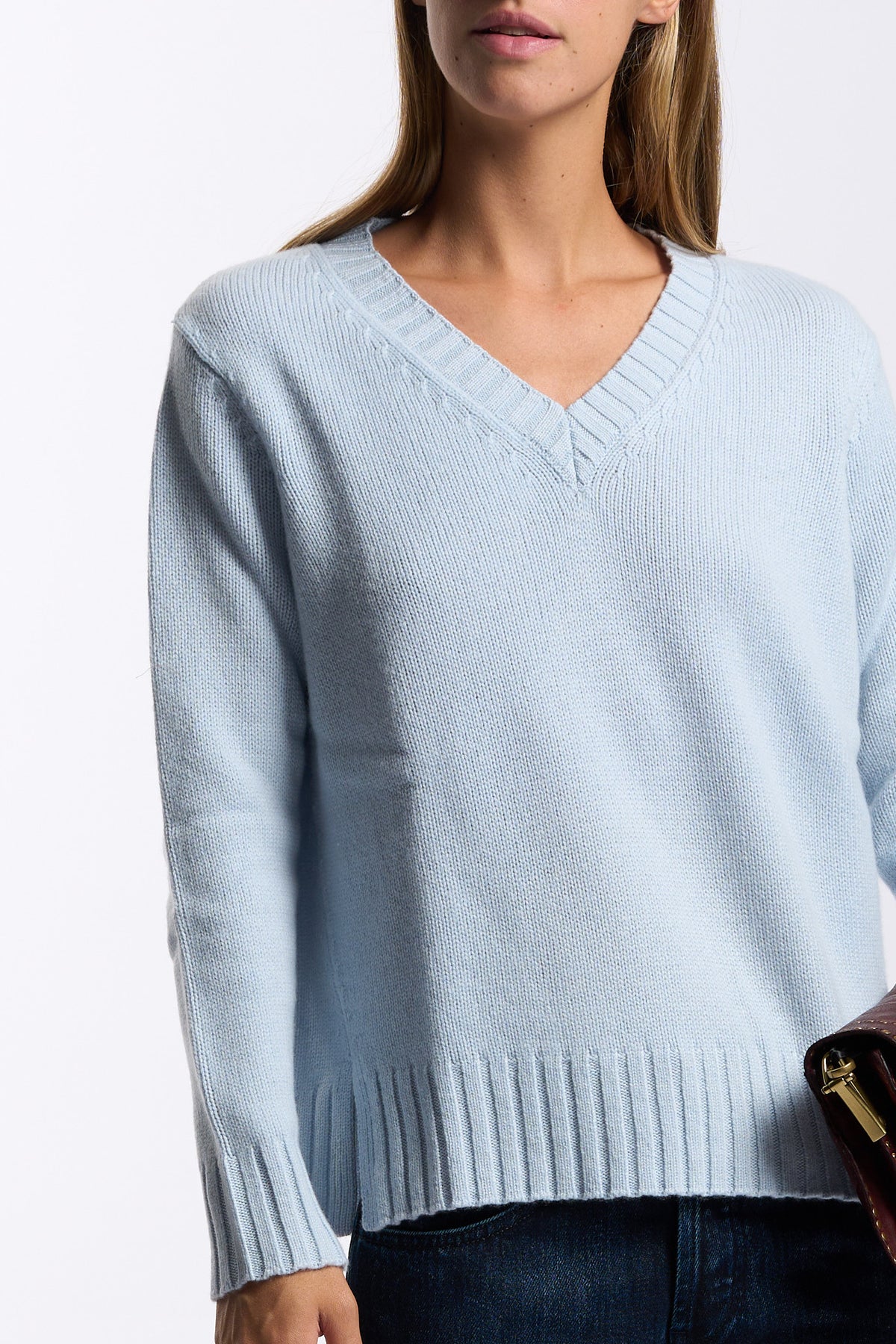 Purotatto Maglia Scollo V Nuvola Donna-1