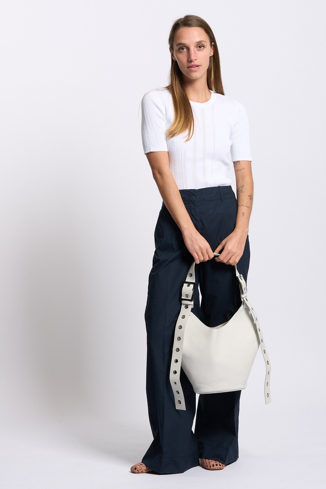 Purotatto Maglia a Manica Corta Bianco Donna-6