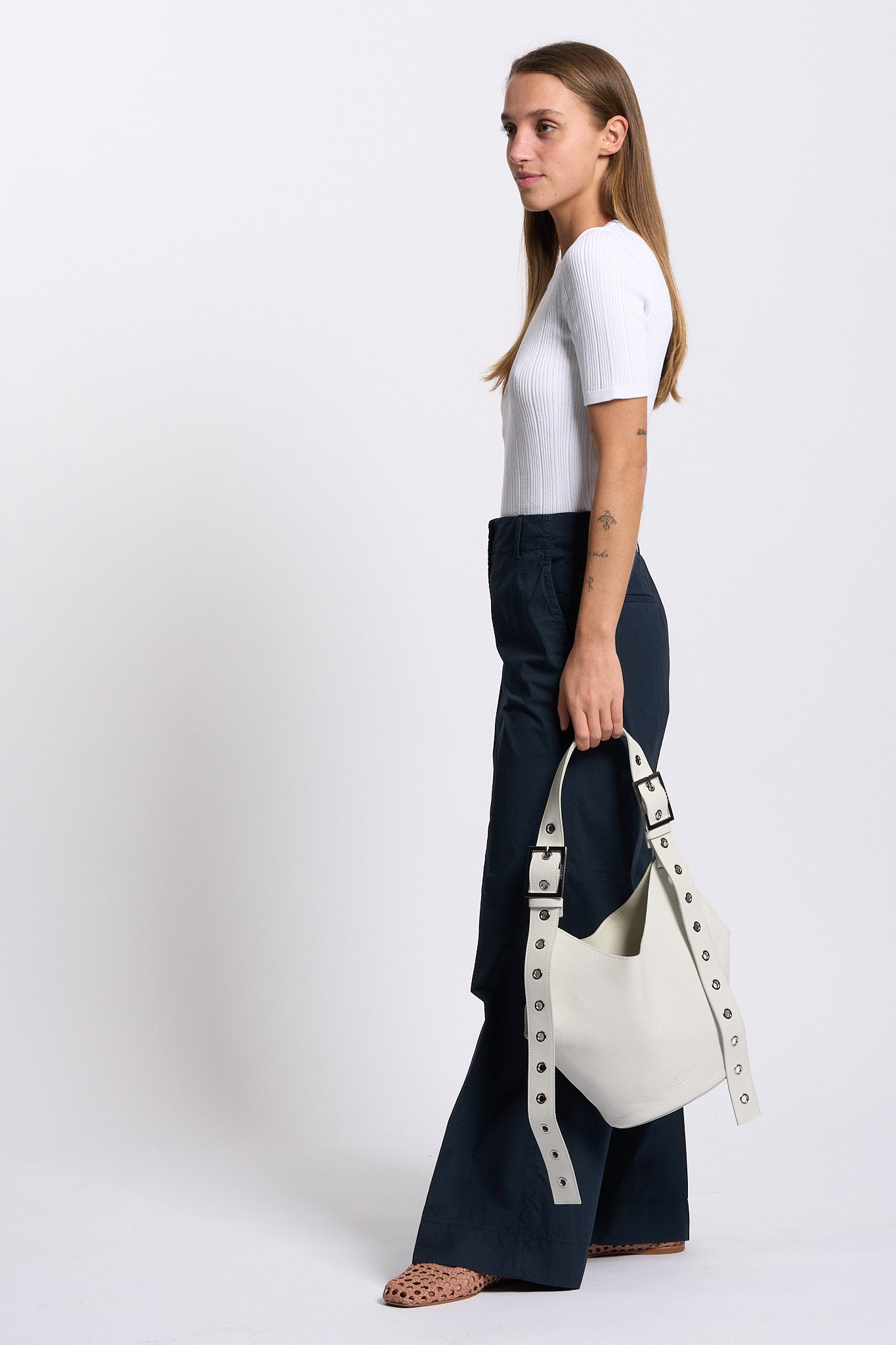 Purotatto Maglia a Manica Corta Bianco Donna-5