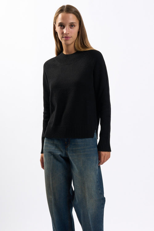 Purotatto Maglia in Cashmere Nero Donna