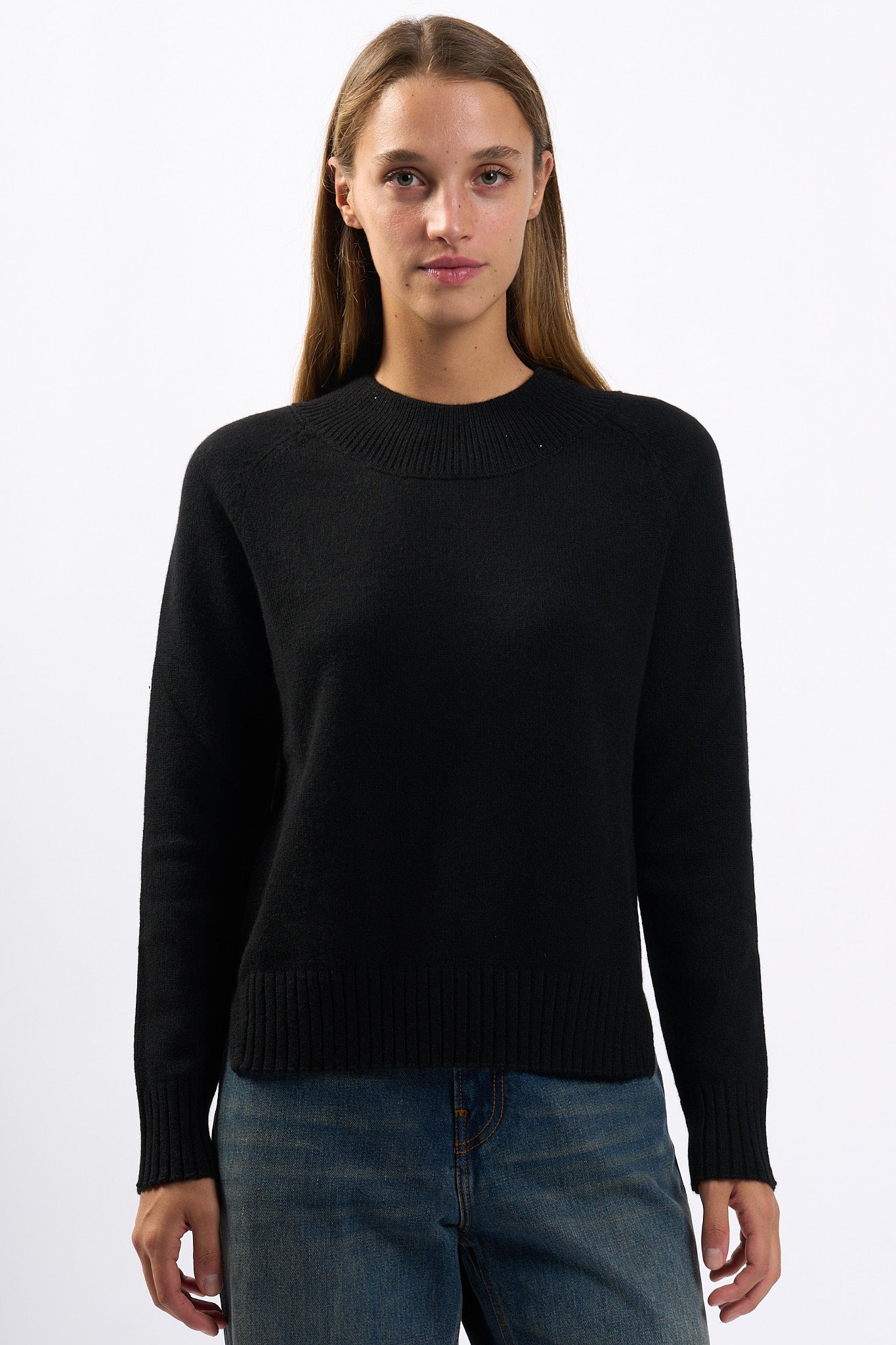 Purotatto Maglia in Cashmere Nero Donna-6