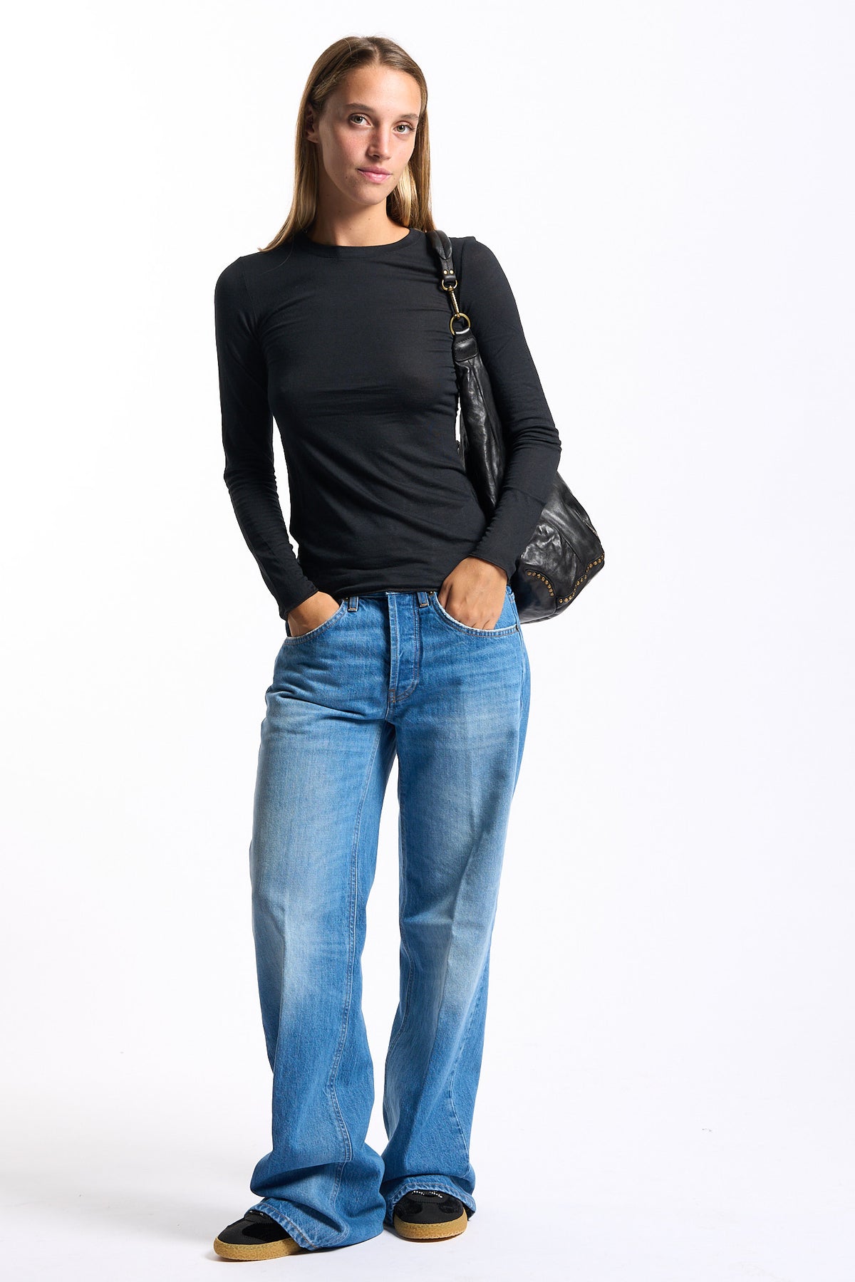 Purotatto T-shirt Manica Lunga Nero Donna-3
