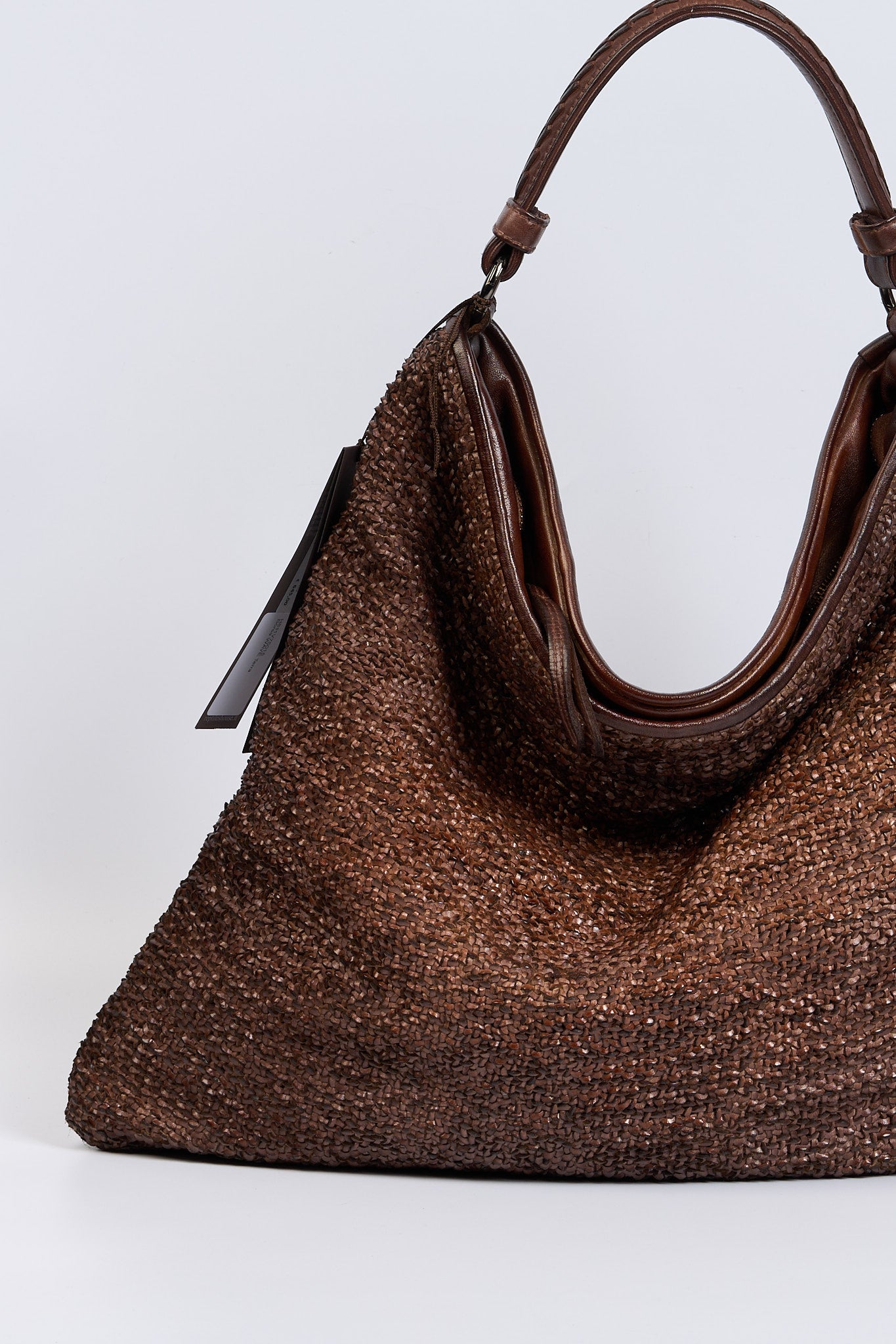 Reptile's house Borsa Pelle Intrecciata Terra Donna-2