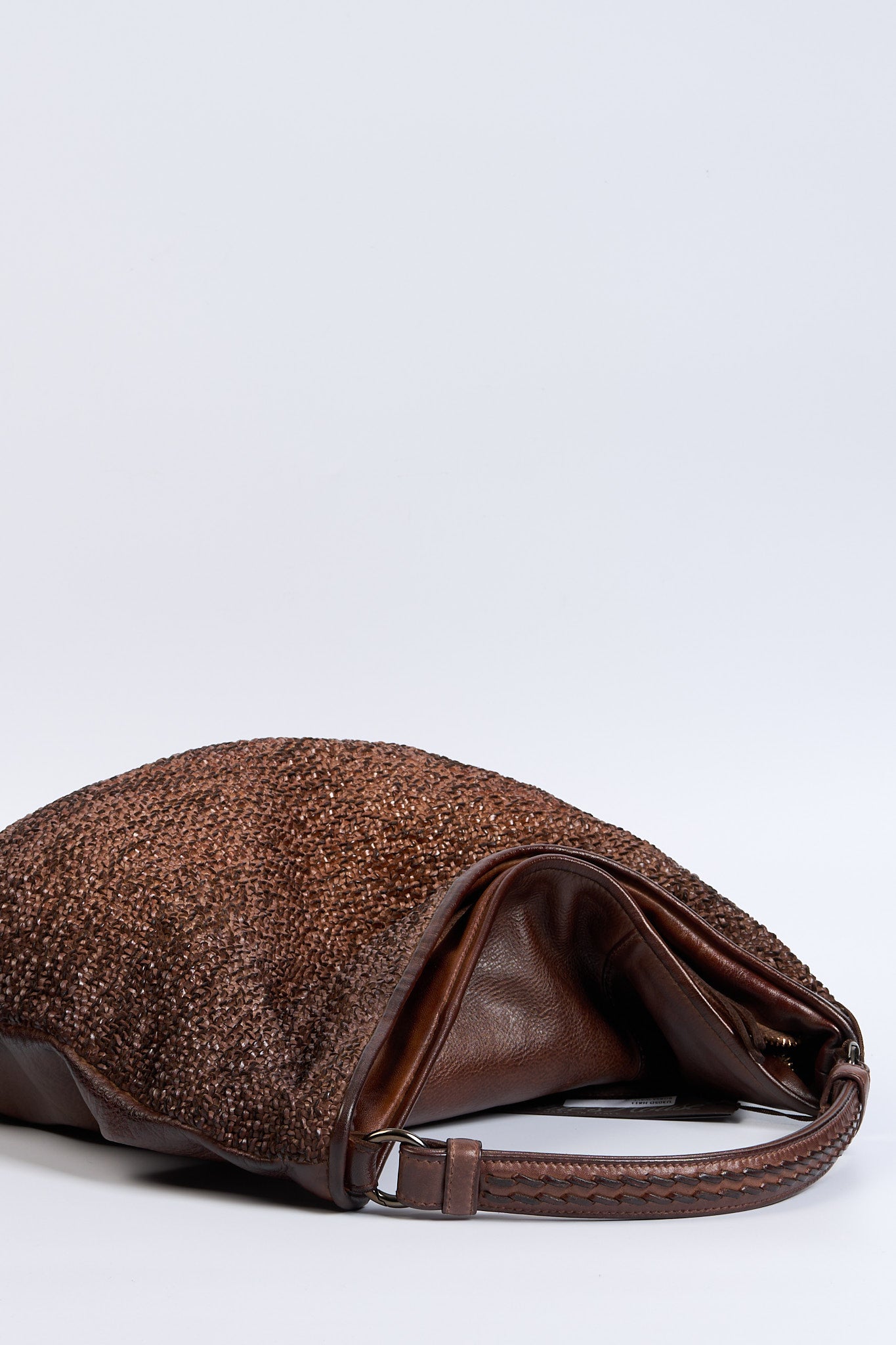 Reptile's house Borsa Pelle Intrecciata Terra Donna-6