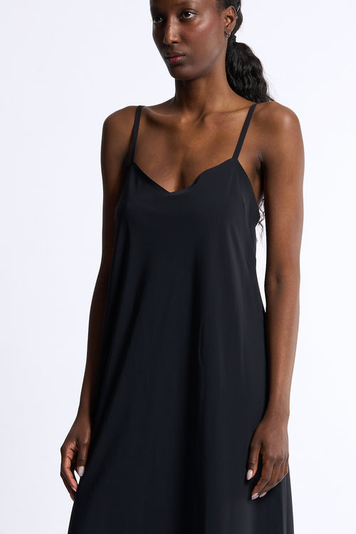 Rrd Abito Lungo Nero Donna-2