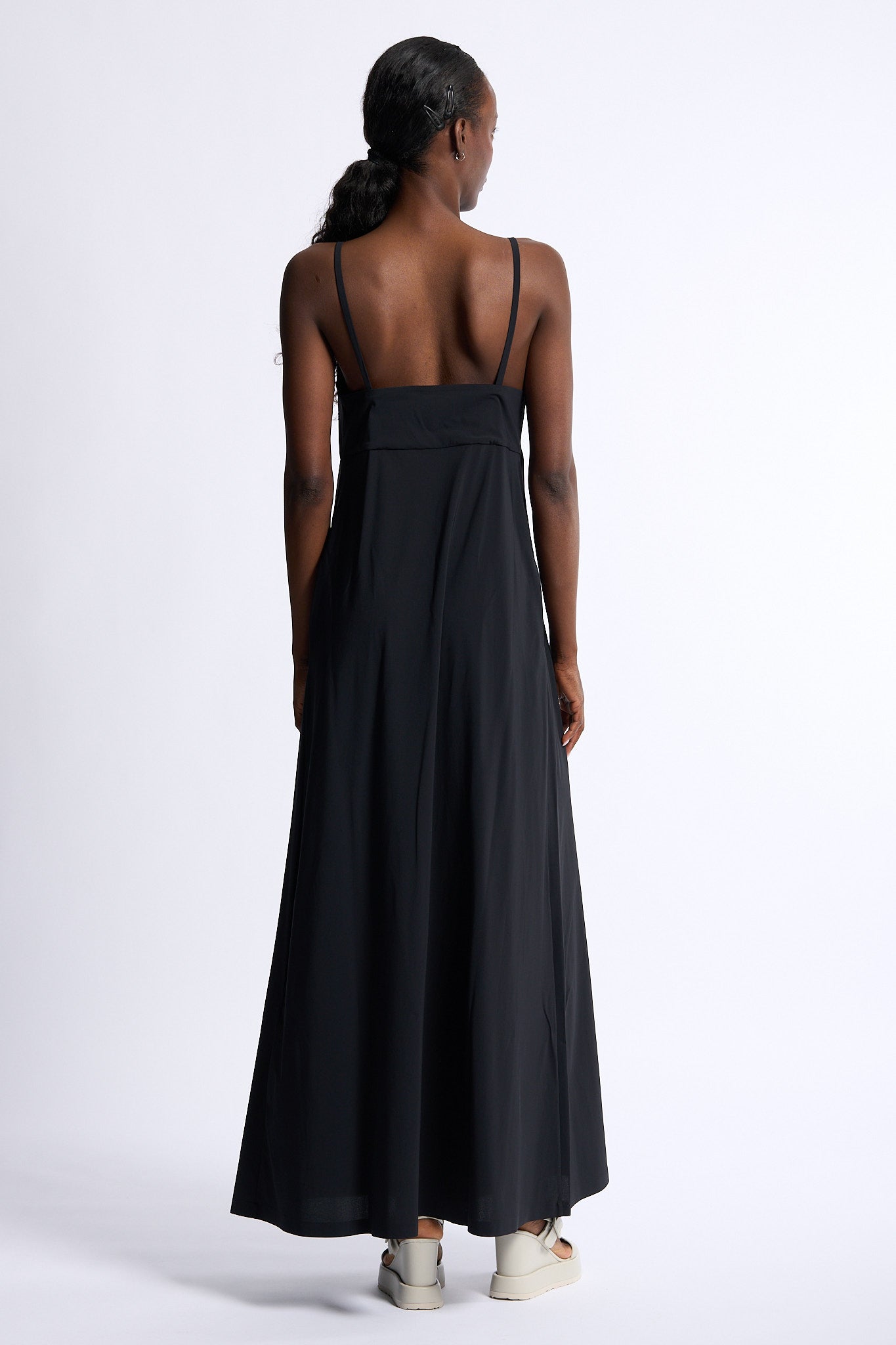 Rrd Abito Lungo Nero Donna-3