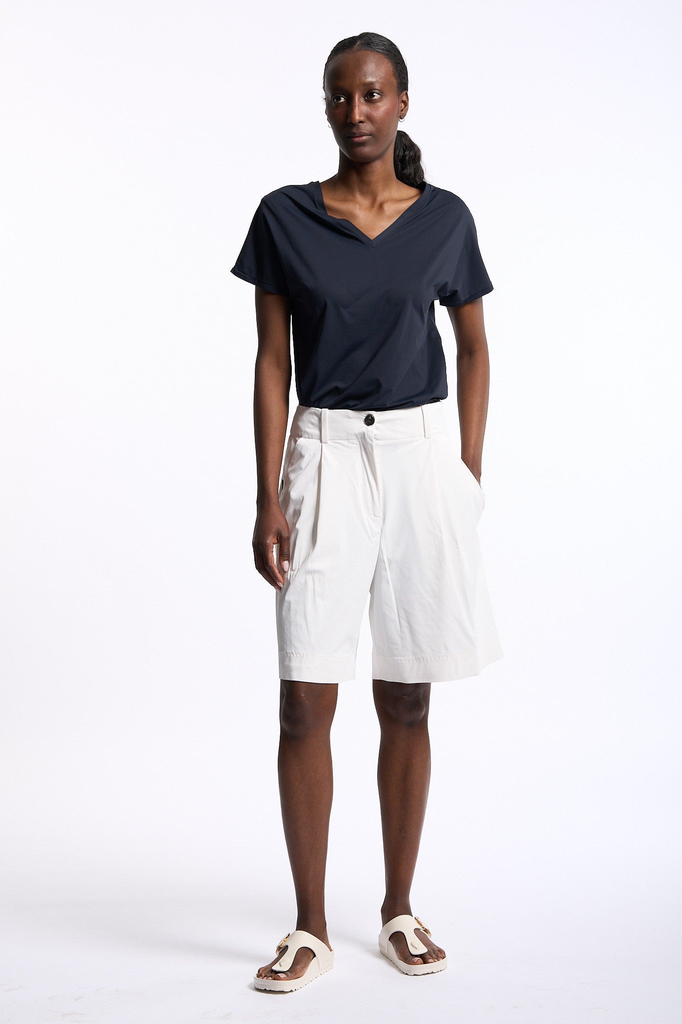 Rrd Bermuda Superflex Bianco Donna-3