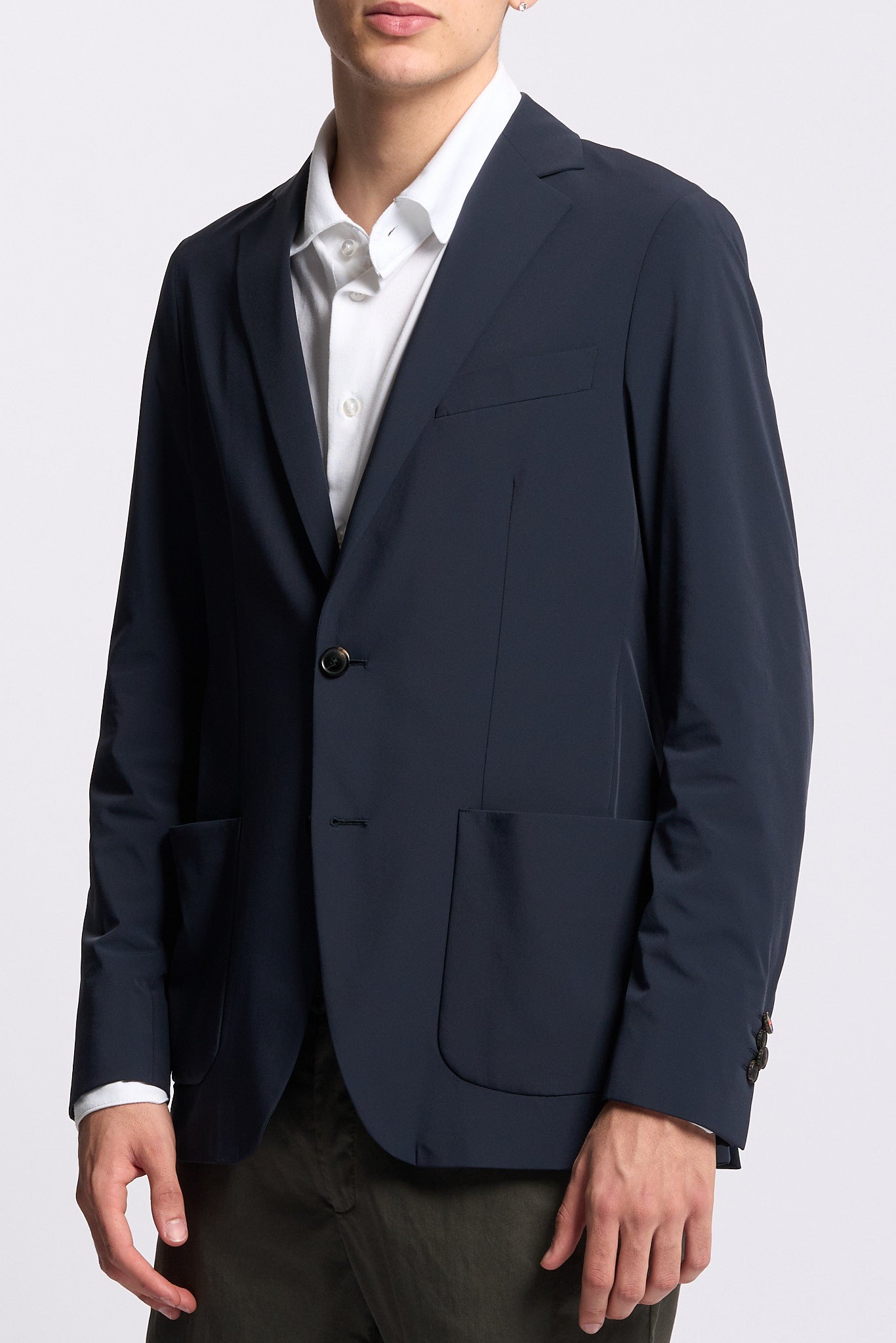Rrd Blazer in Tessuto Tecnico Blu Uomo-3