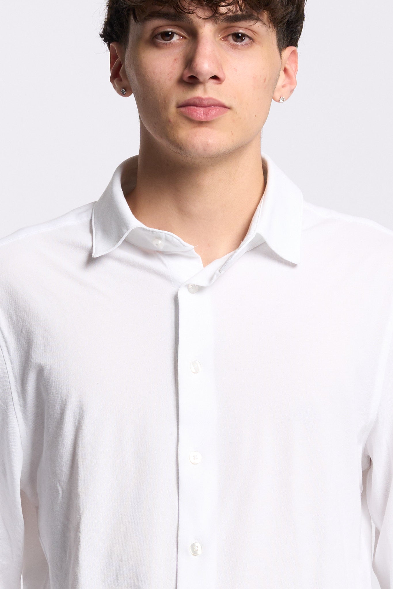 Rrd Camicia Cotone Tecnico Bianco Uomo-4