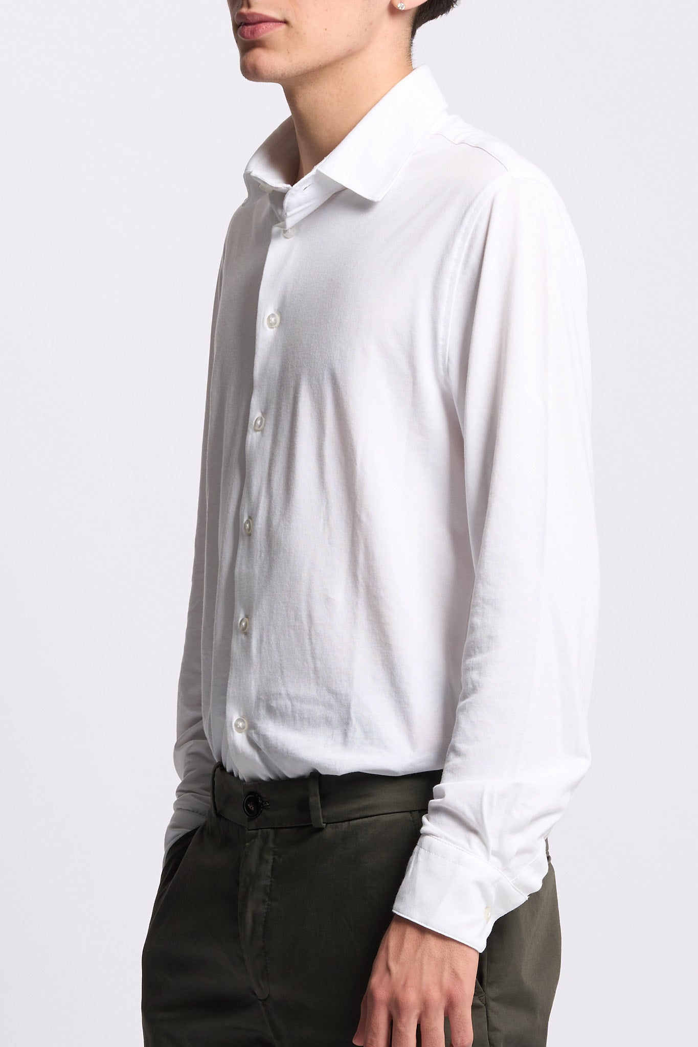 Rrd Camicia Cotone Tecnico Bianco Uomo-6