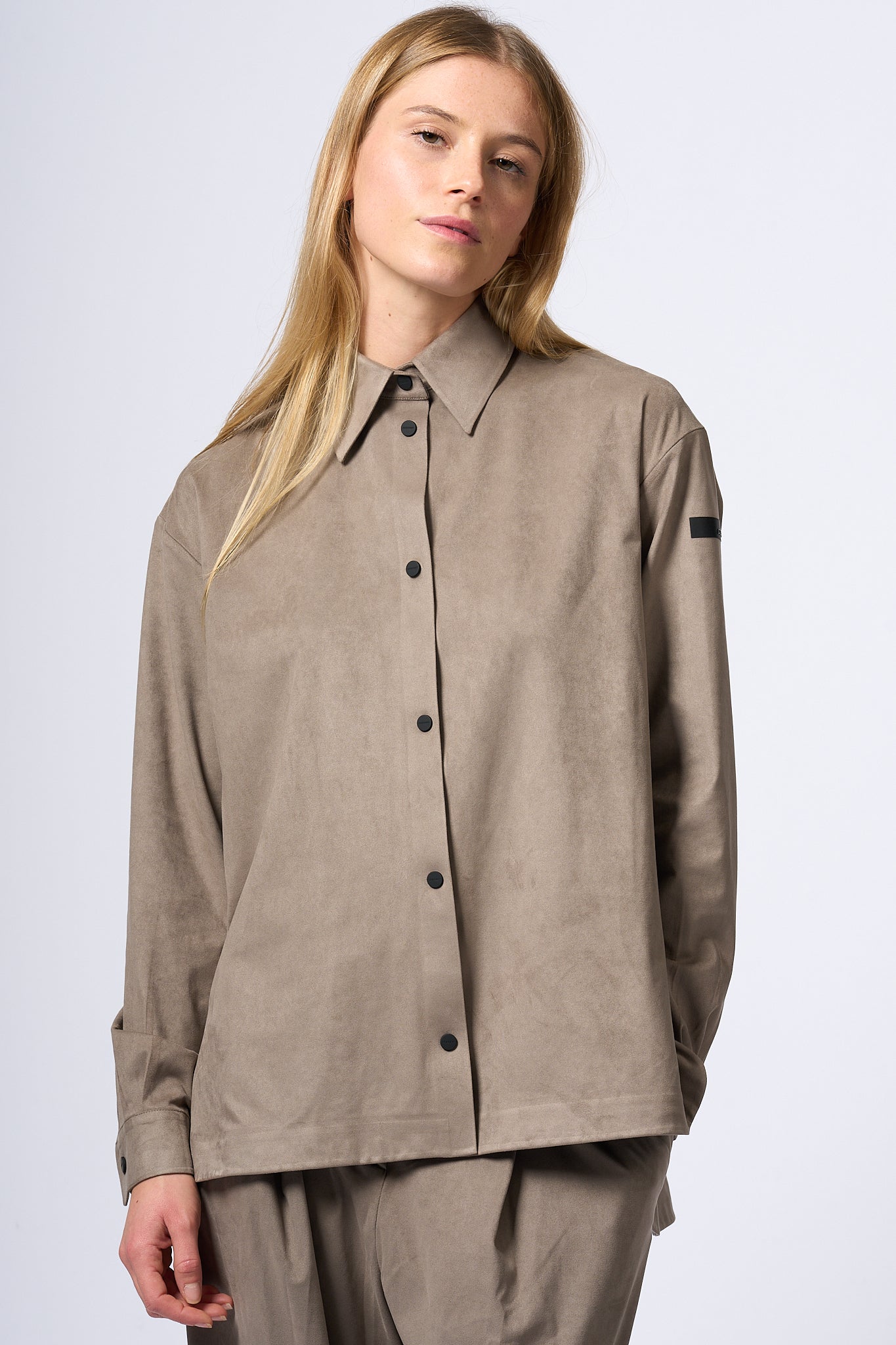 Rrd Camicia Over Tortora Donna-5